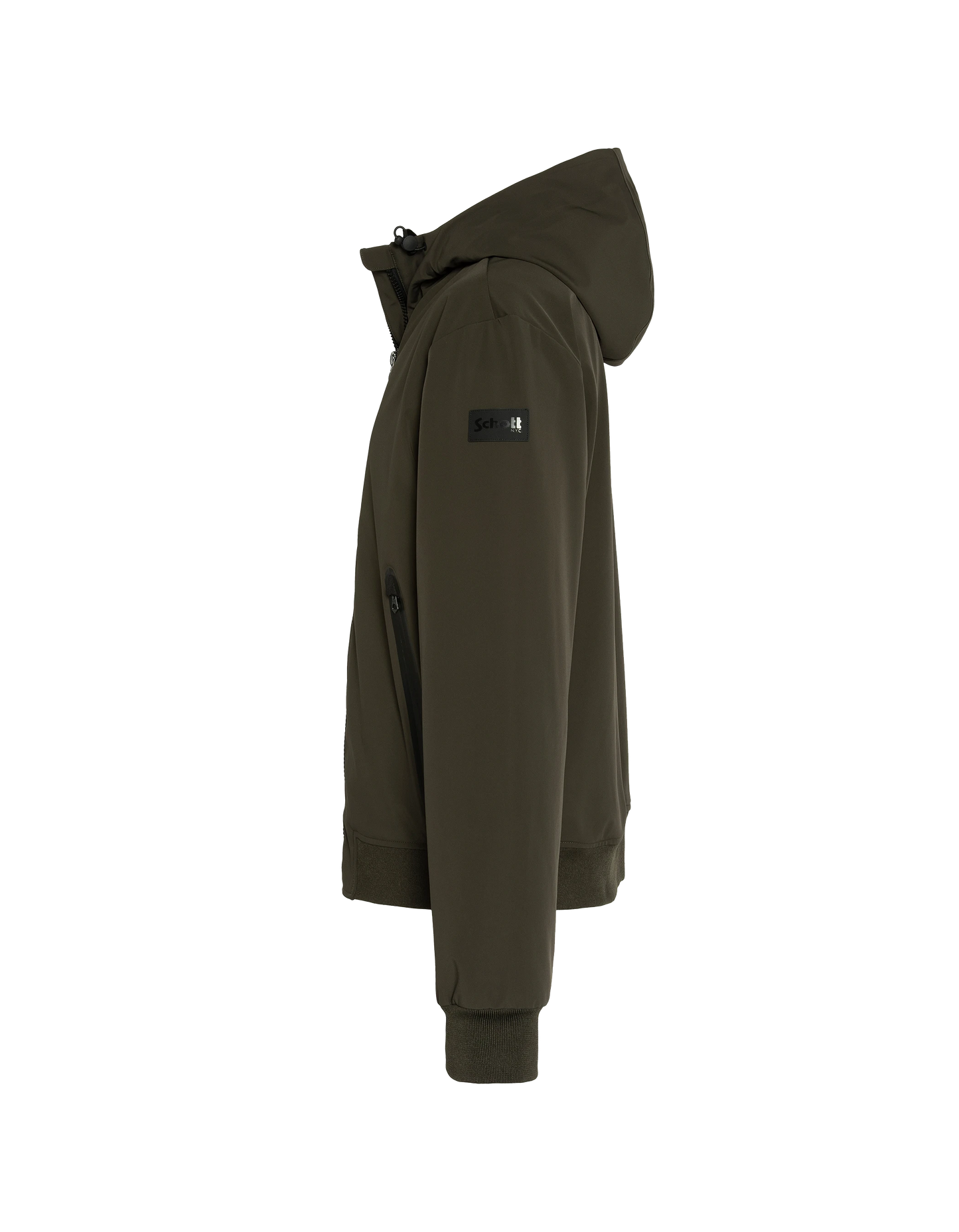 Blouson kaki urban à capuche