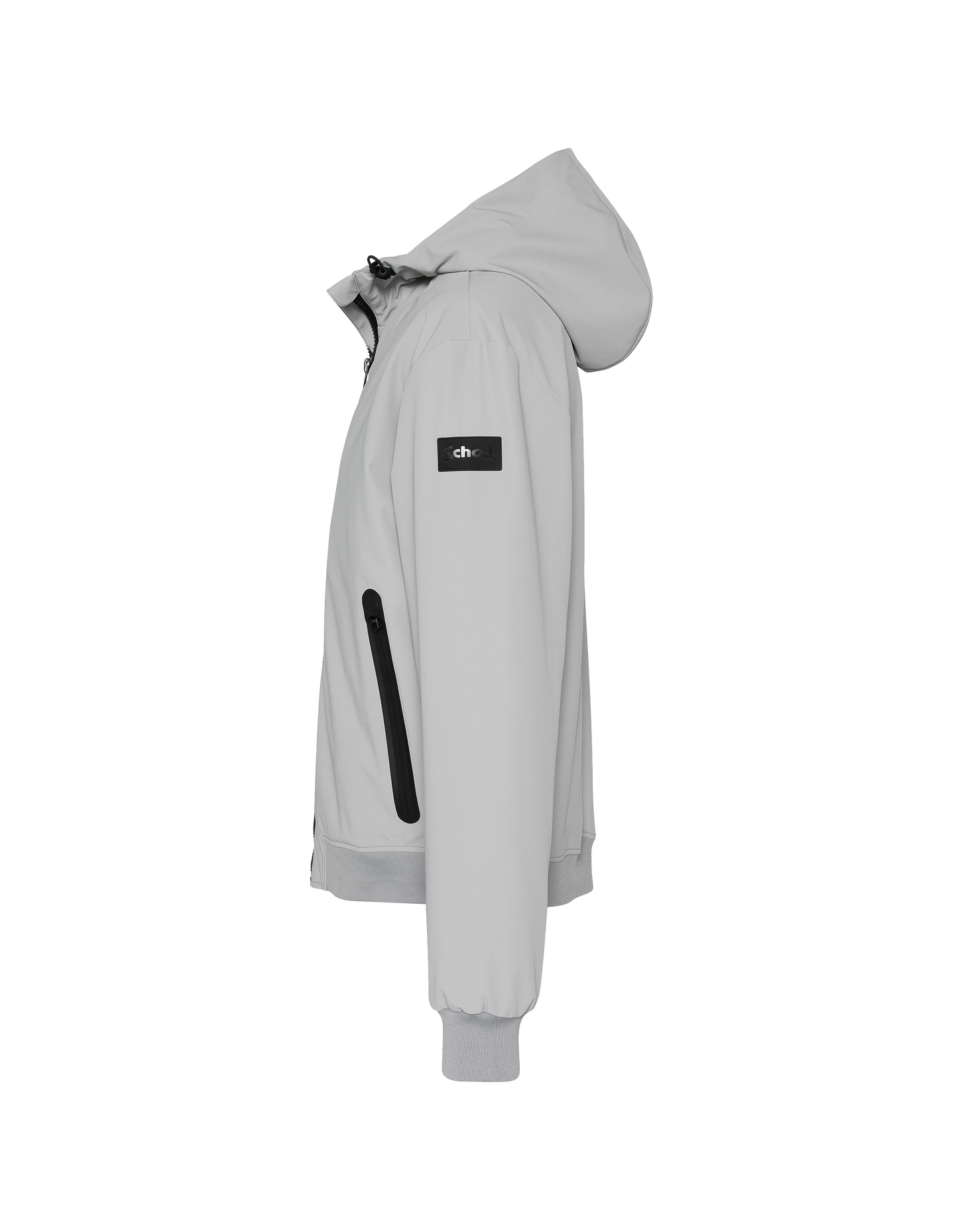 Blouson gris acier urban à capuche