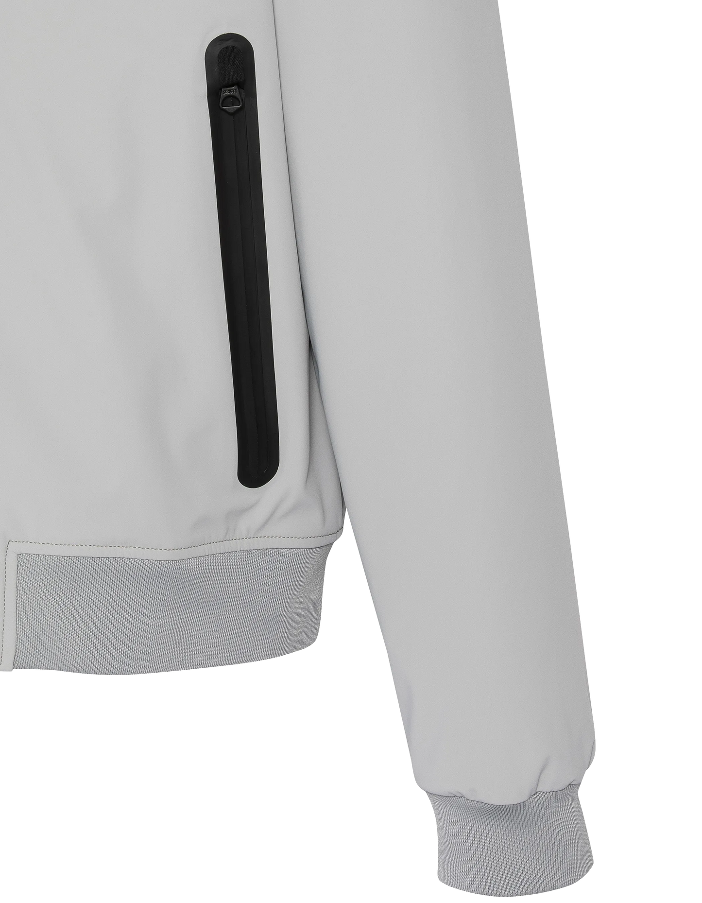 Blouson gris acier urban à capuche