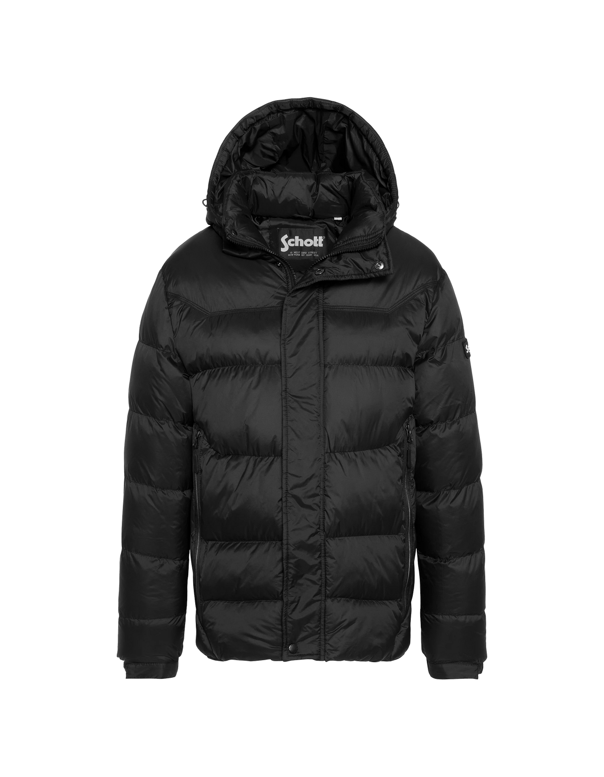 Doudoune à capuche noire