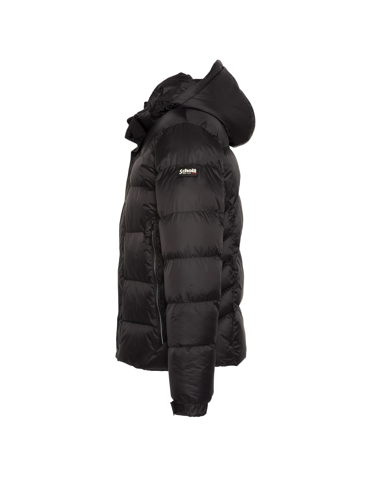 Doudoune à capuche noire