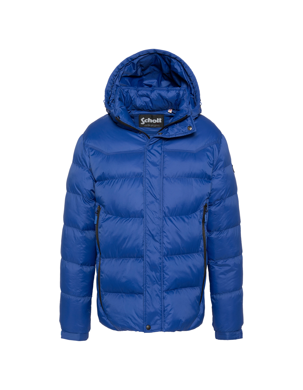 Doudoune à capuche bleu royal