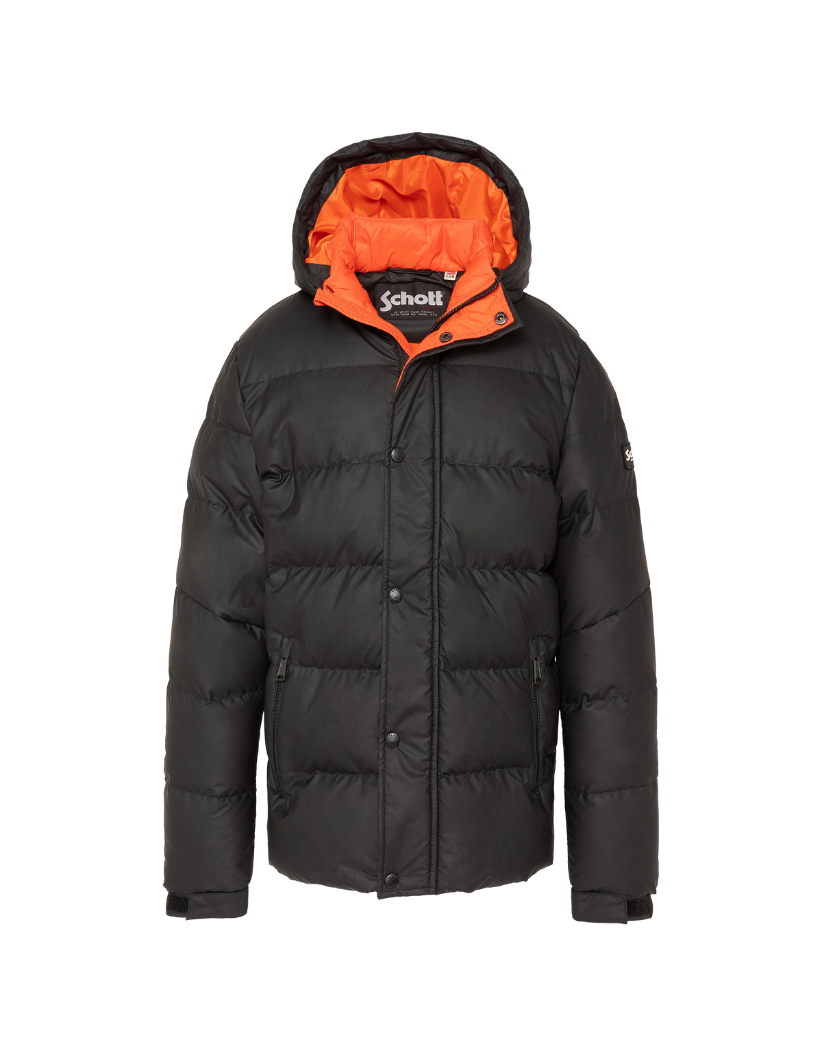 Blouson matelassé à capuche noir enfant