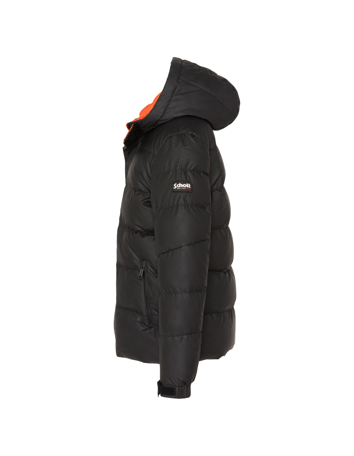 Blouson matelassé à capuche noir enfant-3