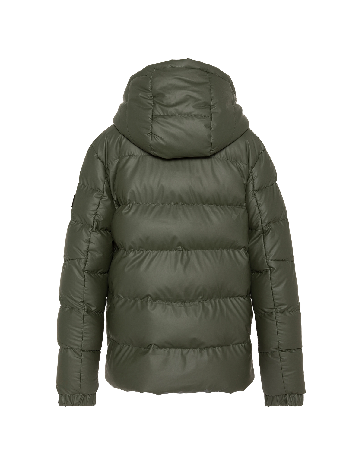 Blouson matelassé à capuche kaki enfant-2