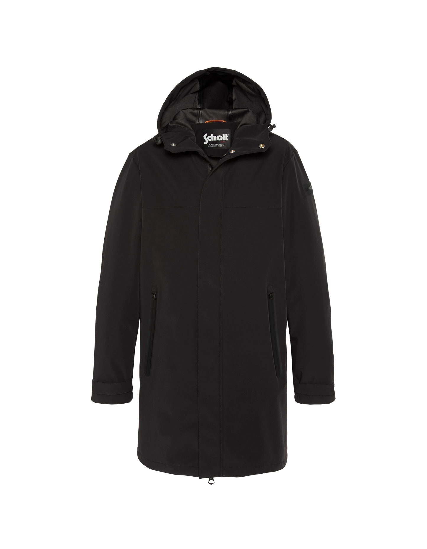 Black Parka Urban con cappuccio