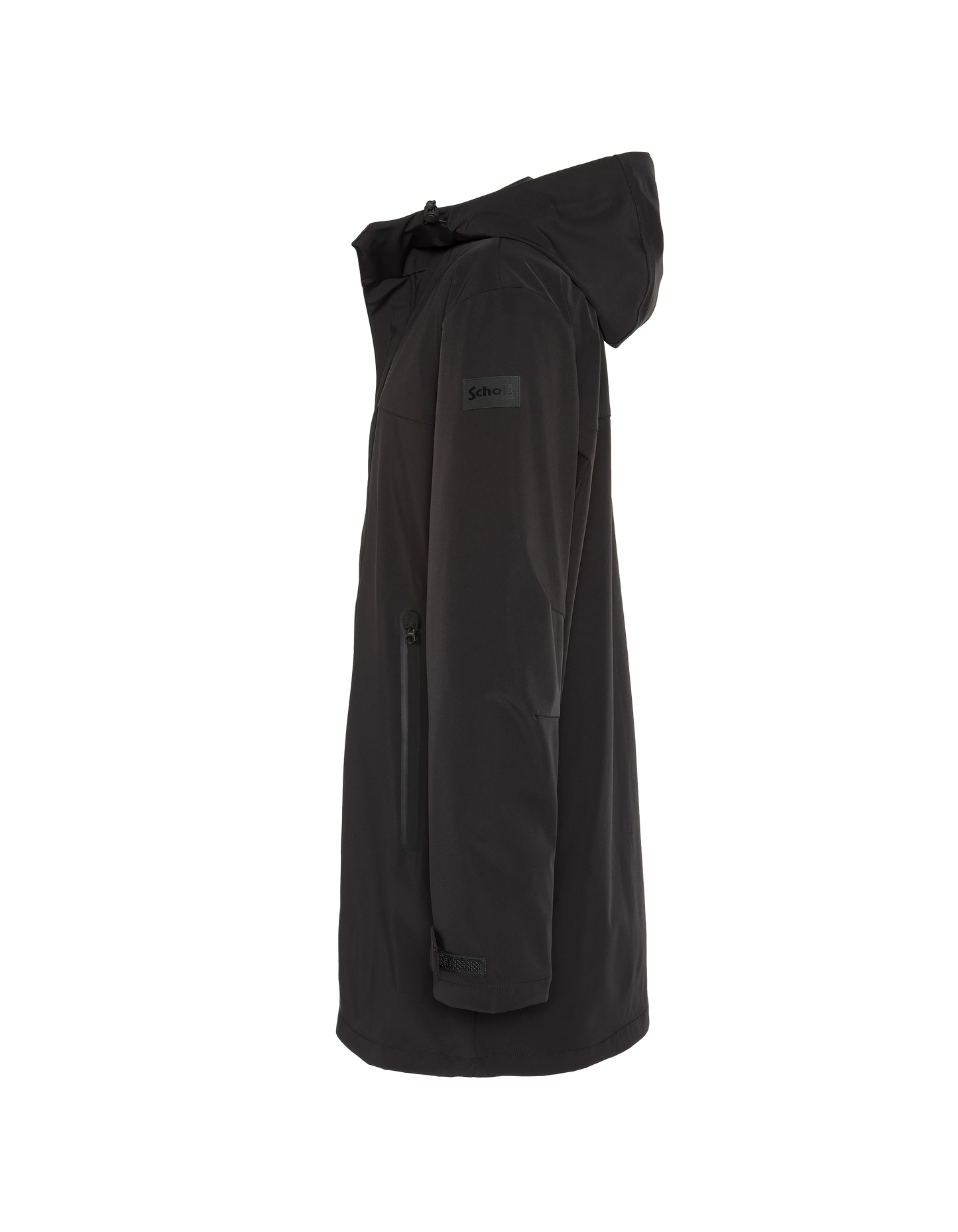 Black Parka Urban con cappuccio