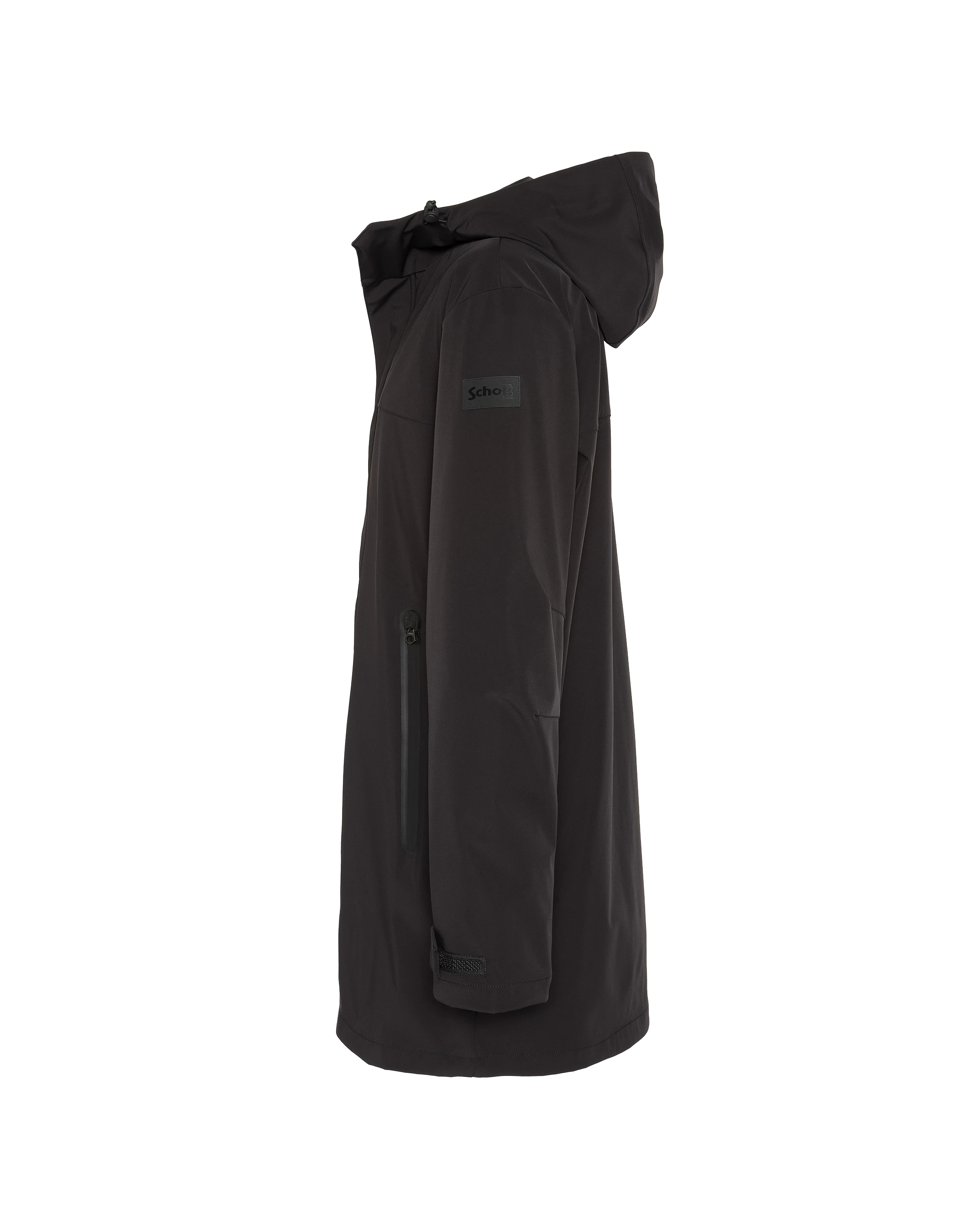 Black Parka Urban con cappuccio-4