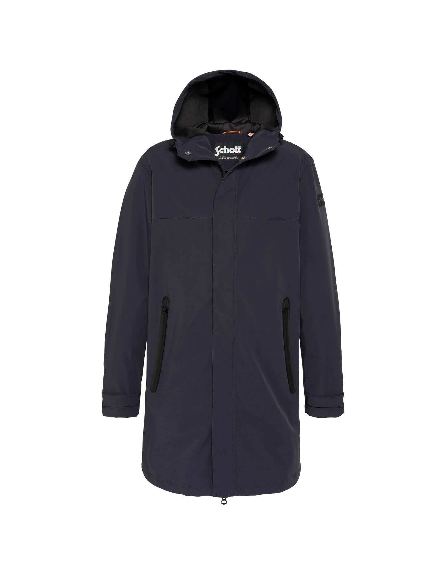 Dark Navy Blue Parka Urban Hood