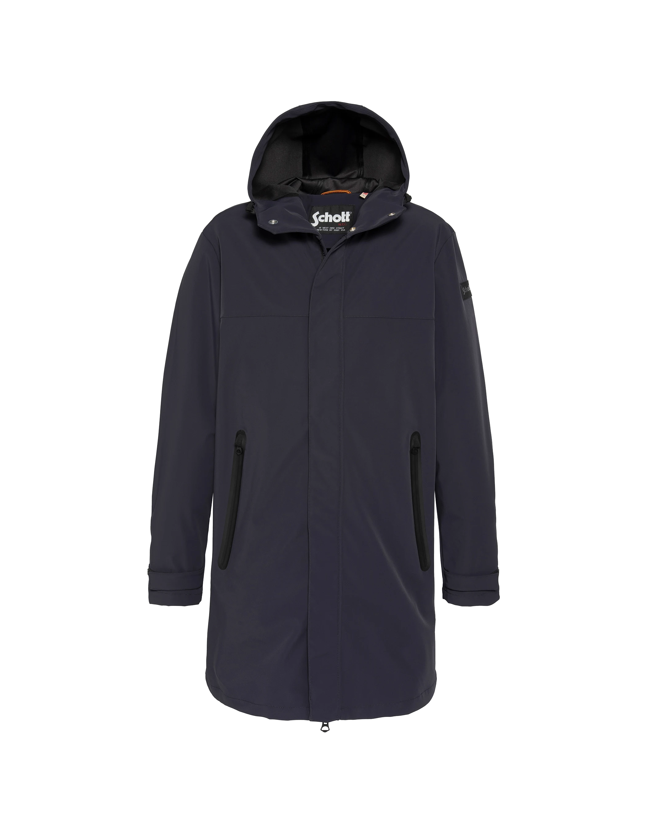 Dark Navy Blue Parka Urban Hood-2