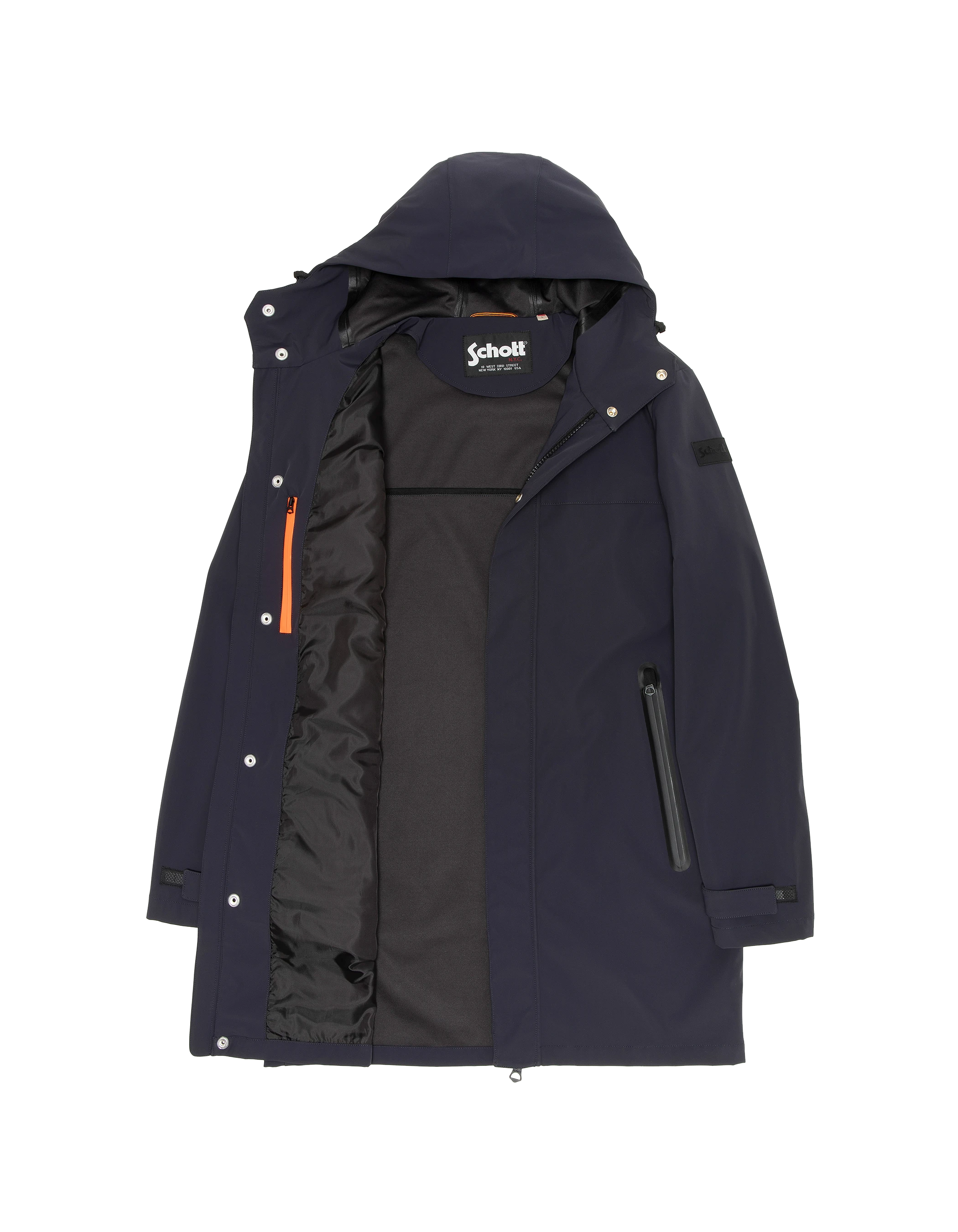 Dark Navy Blue Parka Urban Hood-8