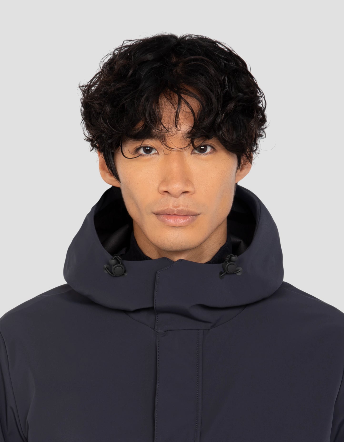Dark Navy Blue Parka Urban Hood