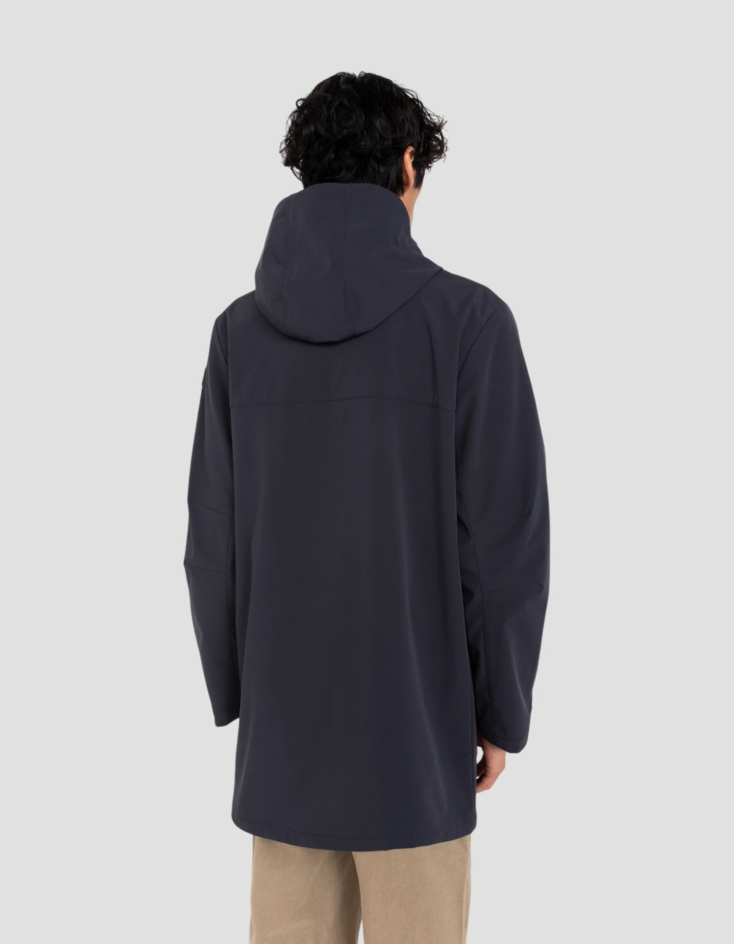 Dark Navy Blue Parka Urban Hood