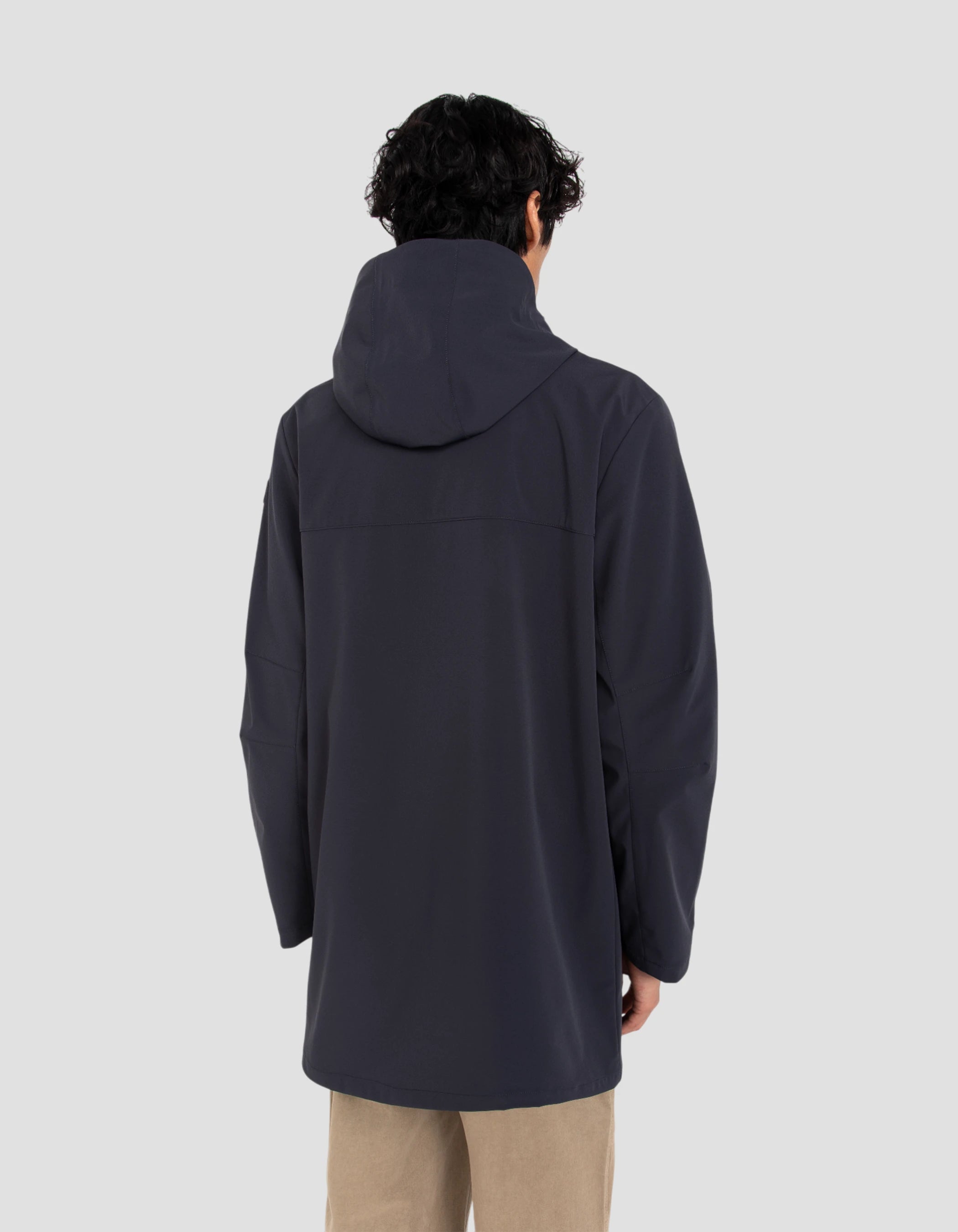 Dark Navy Blue Parka Urban Hood-7