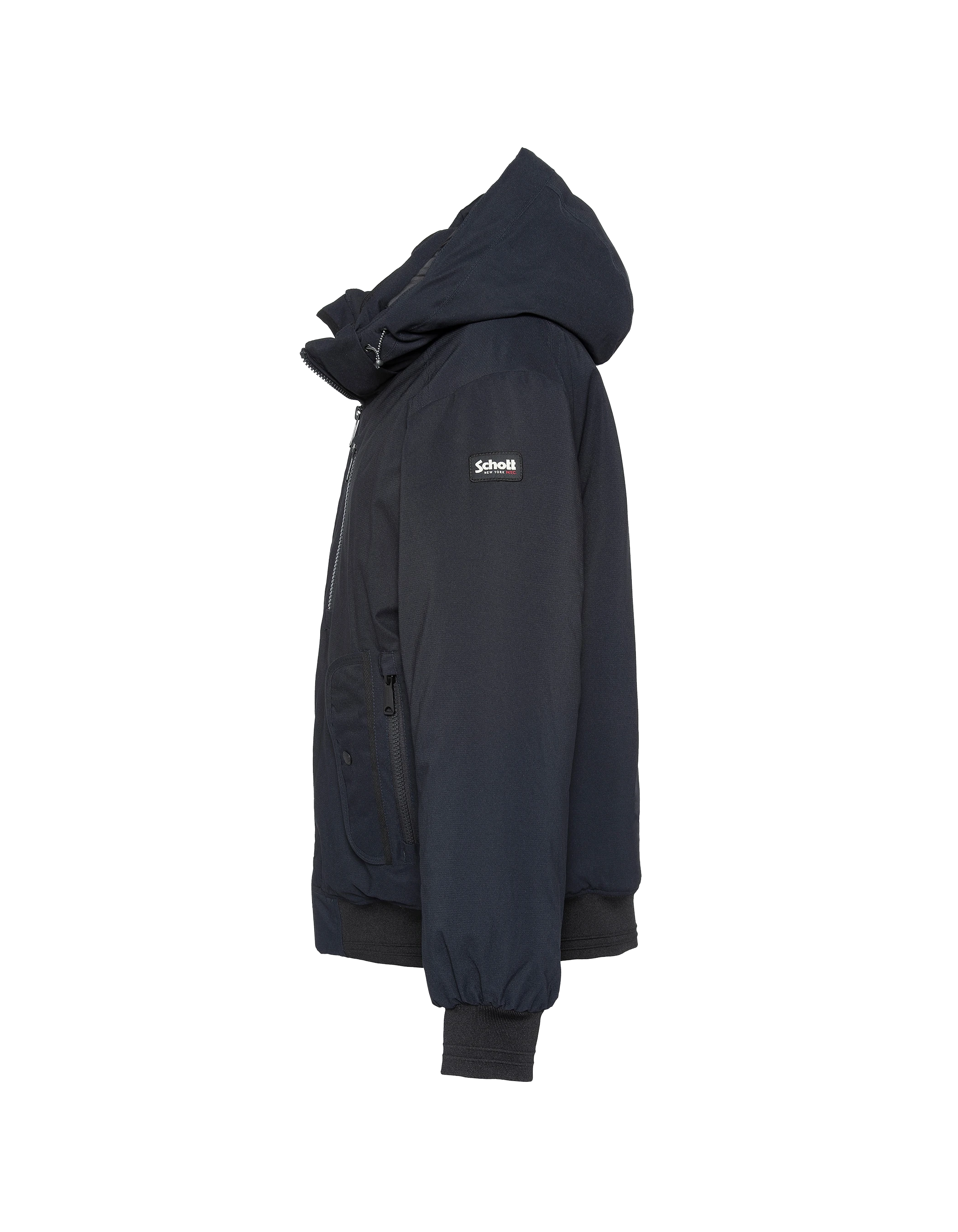 Kapuze -Marinejacke mit abnehmbarem Plastron-6