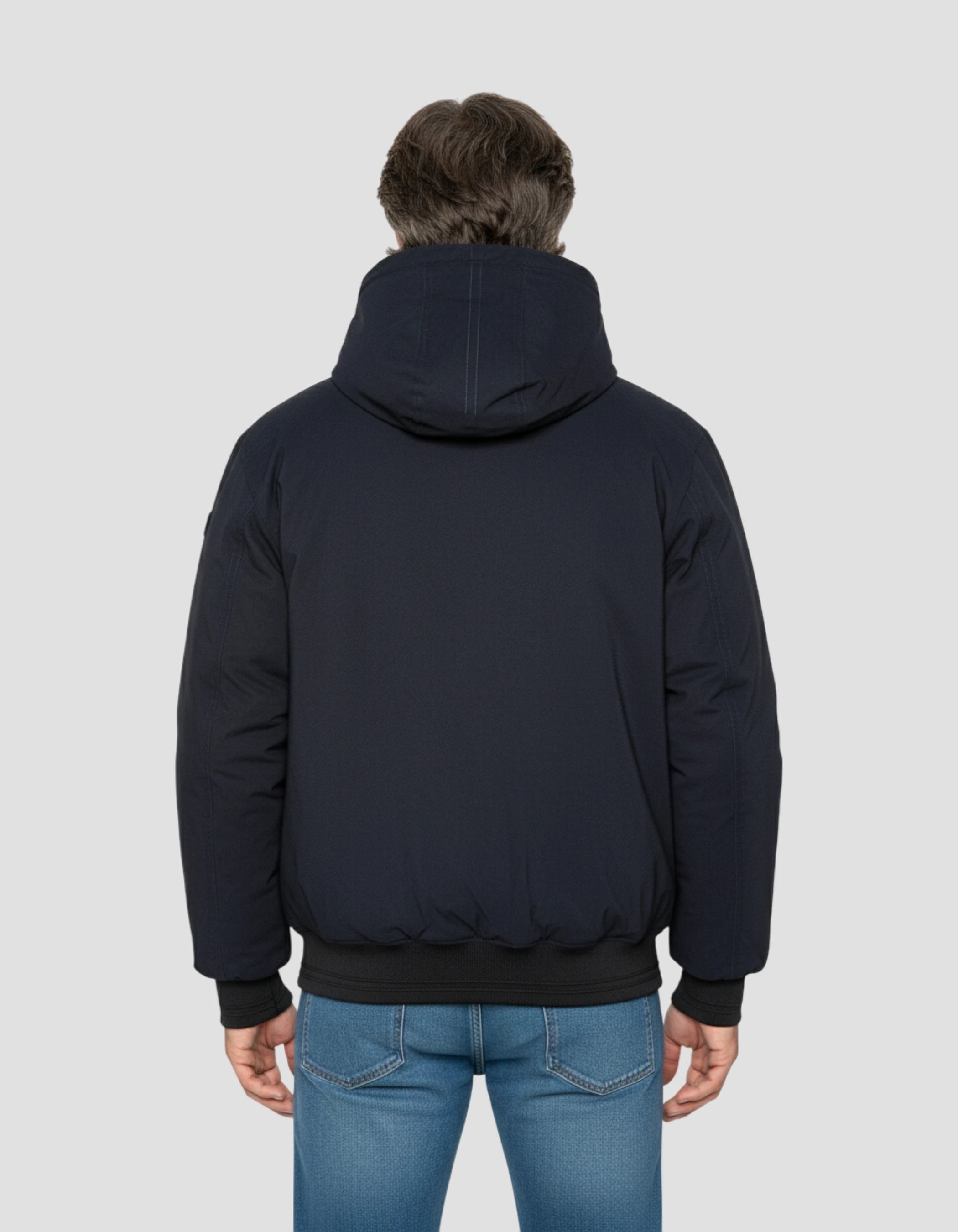 Kapuze -Marinejacke mit abnehmbarem Plastron-4