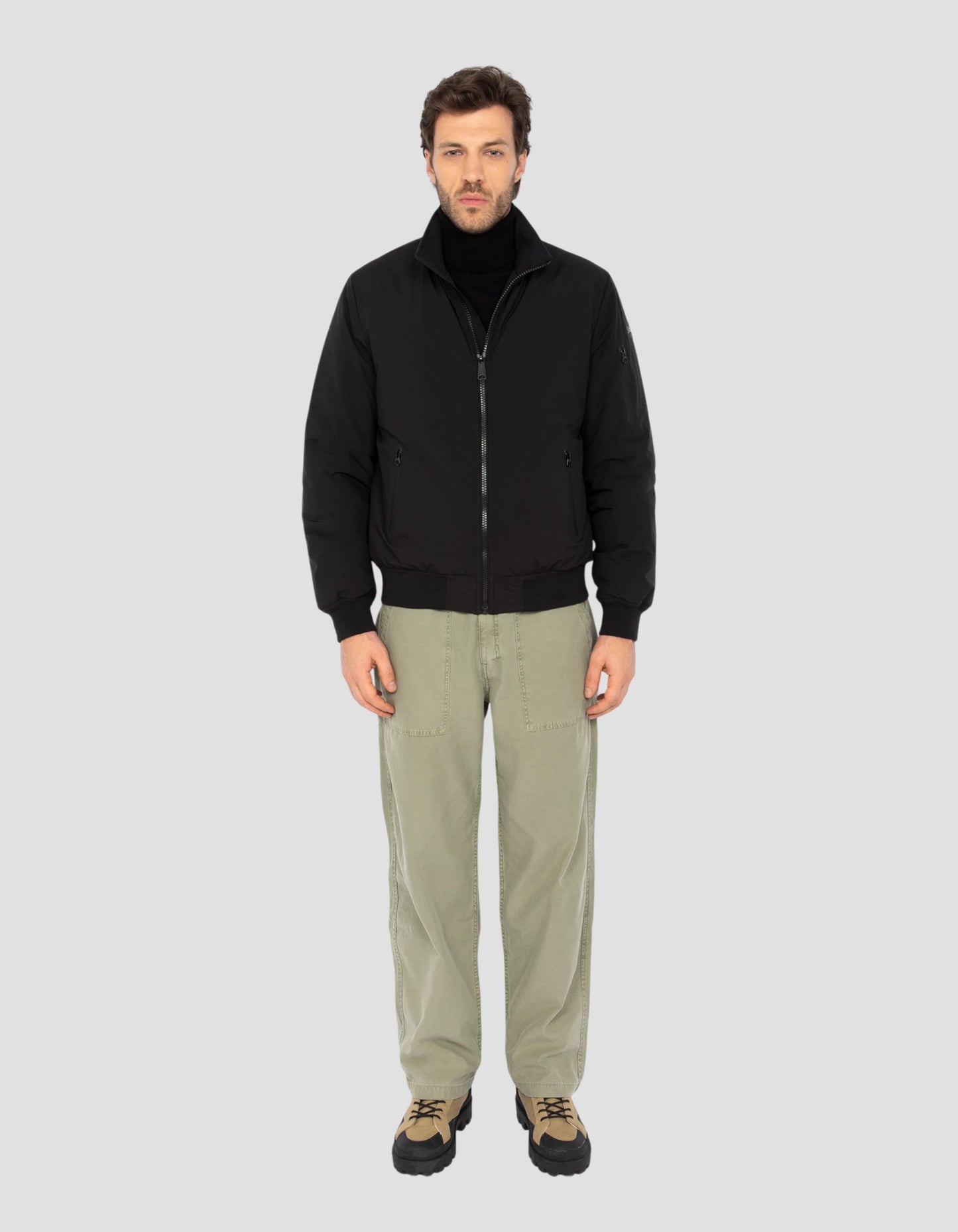 Giacca casual nera leggera