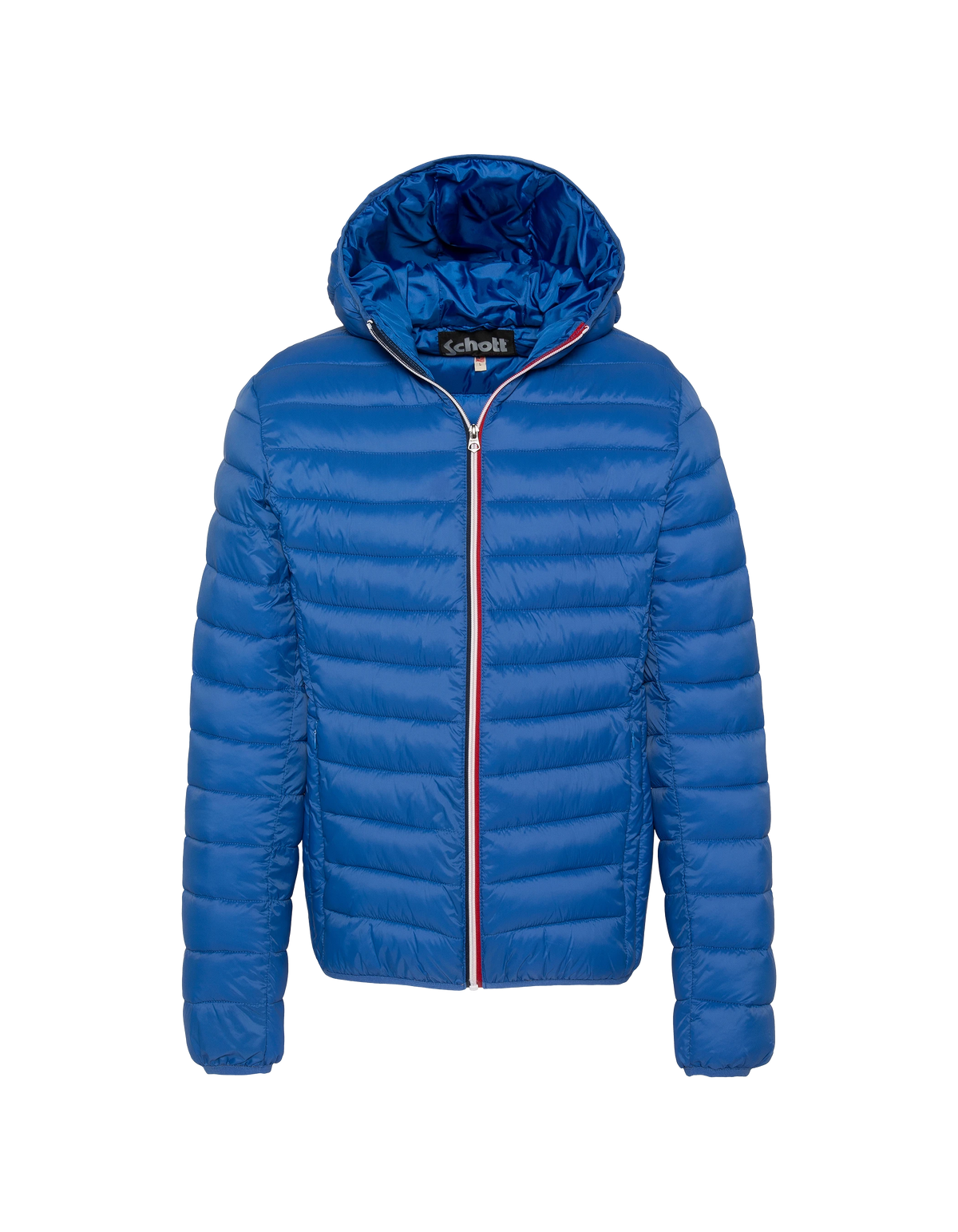Doudoune à capuche cobalt ultralégère-1