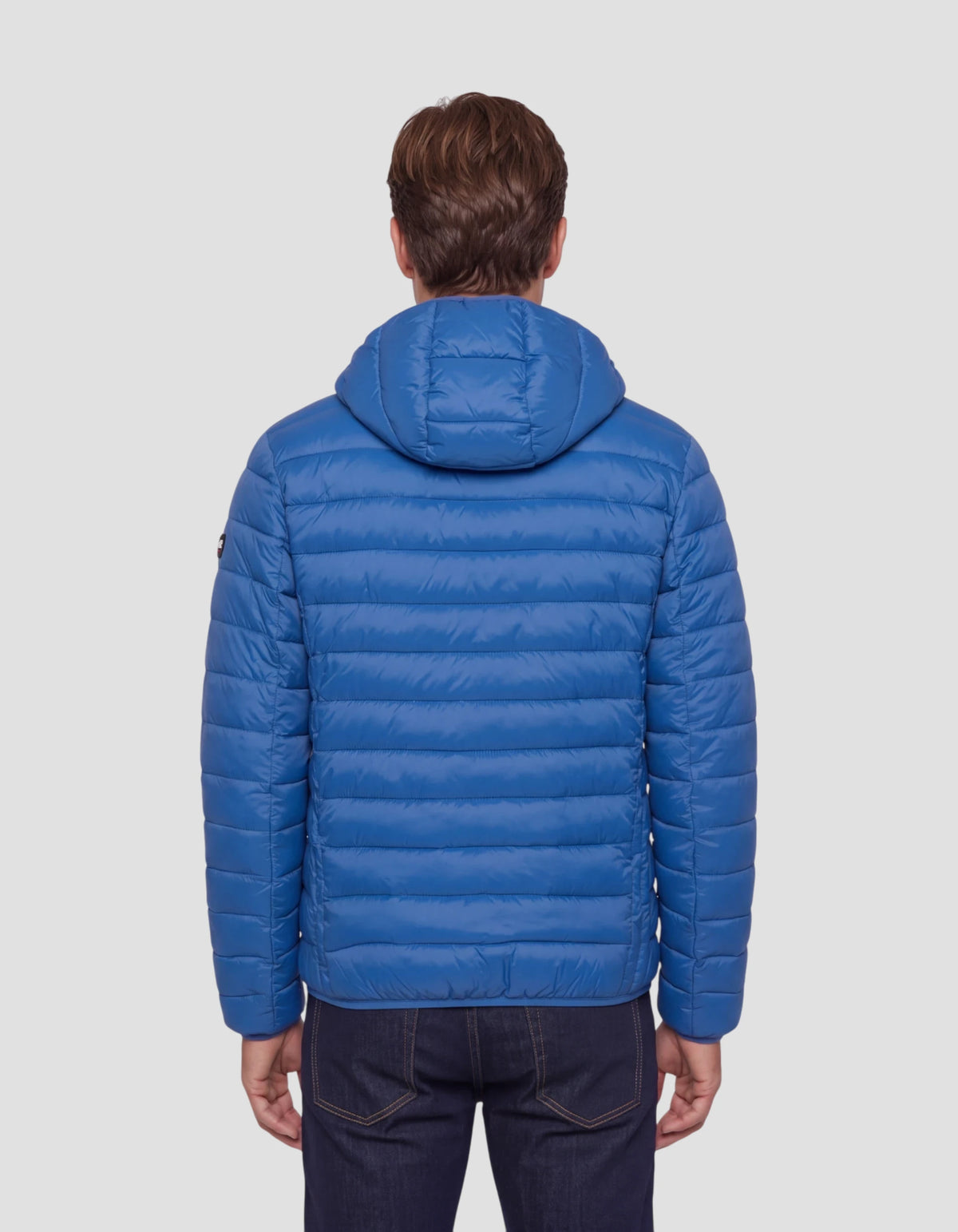 Doudoune à capuche cobalt ultralégère-4