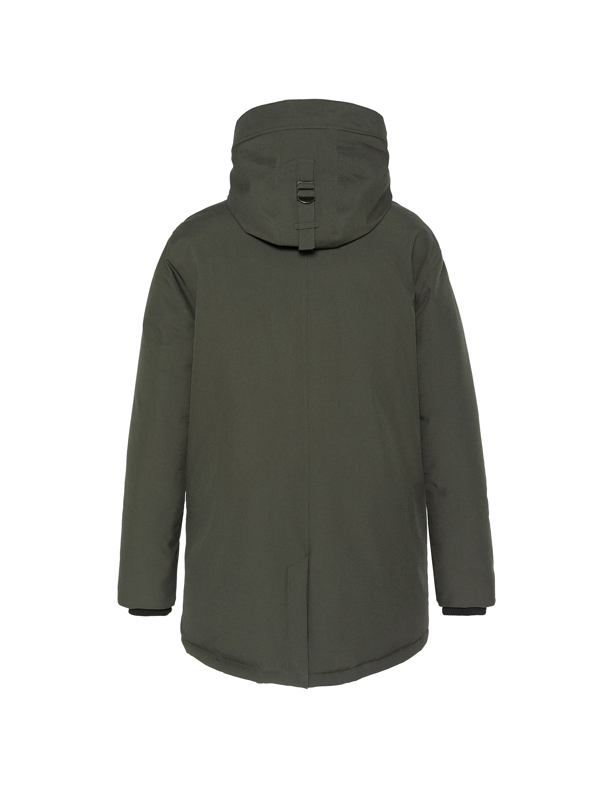 Kaki Parka con cappuccio-2