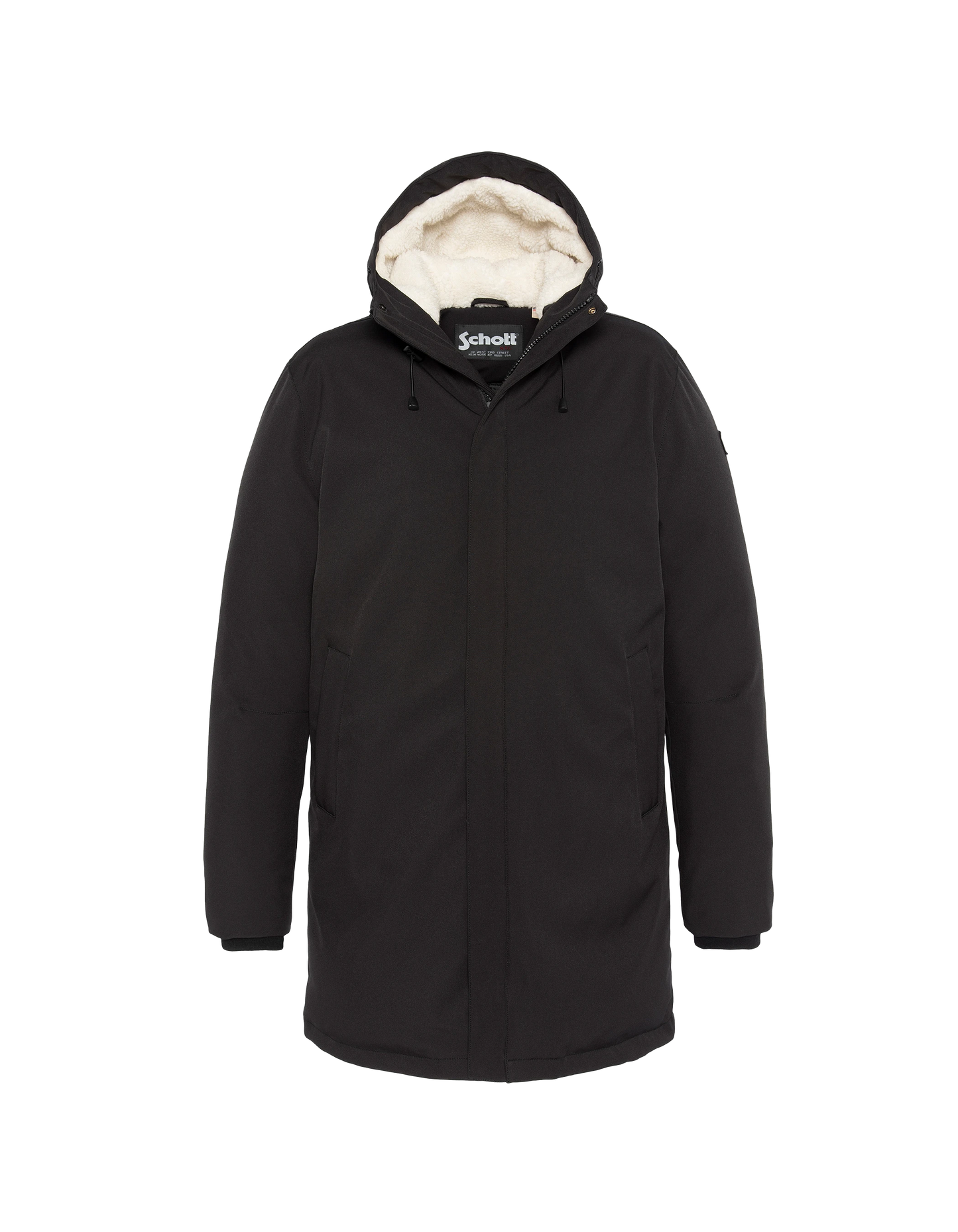 Multipoche nere con cappuccio