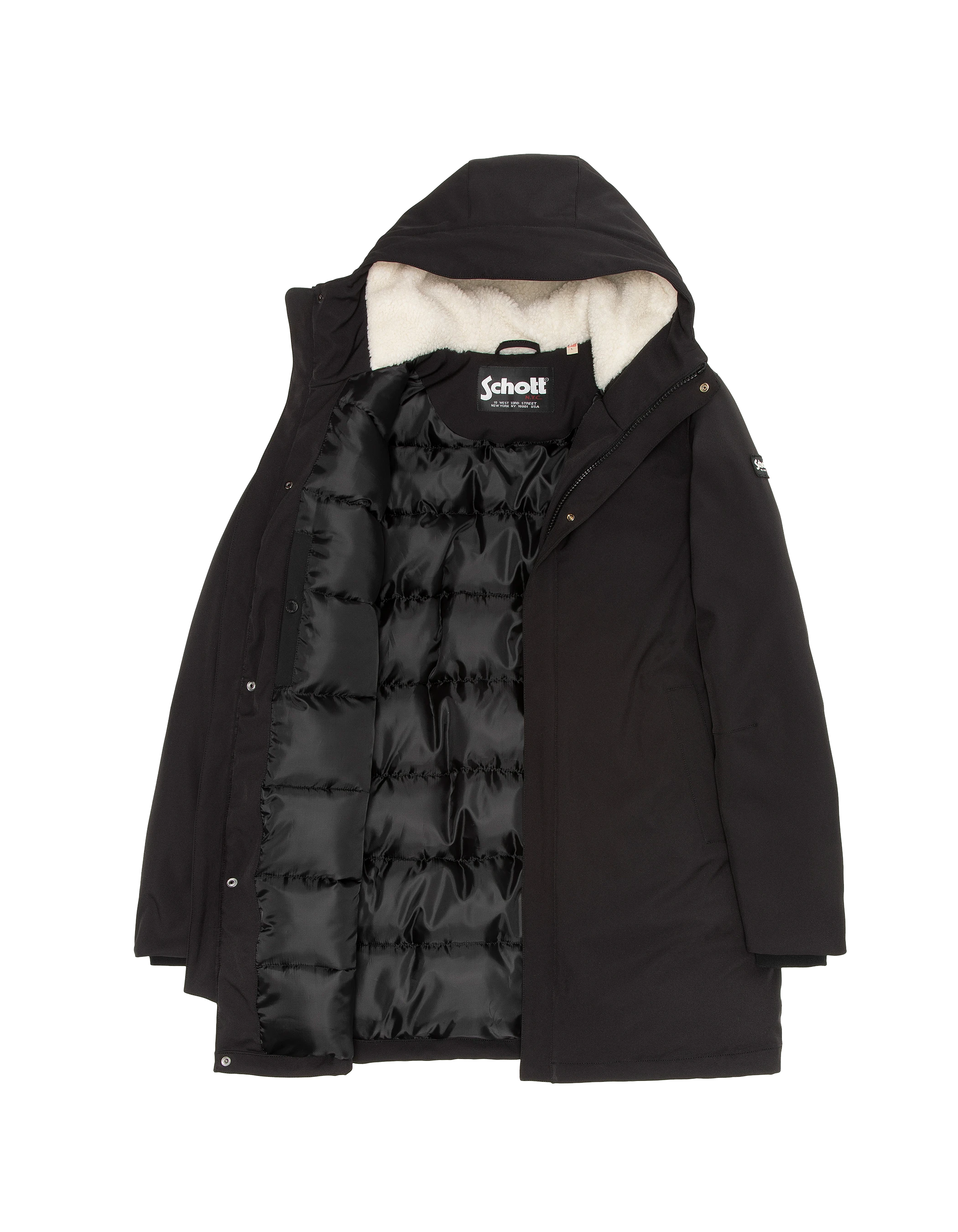 Multipoche nere con cappuccio-3