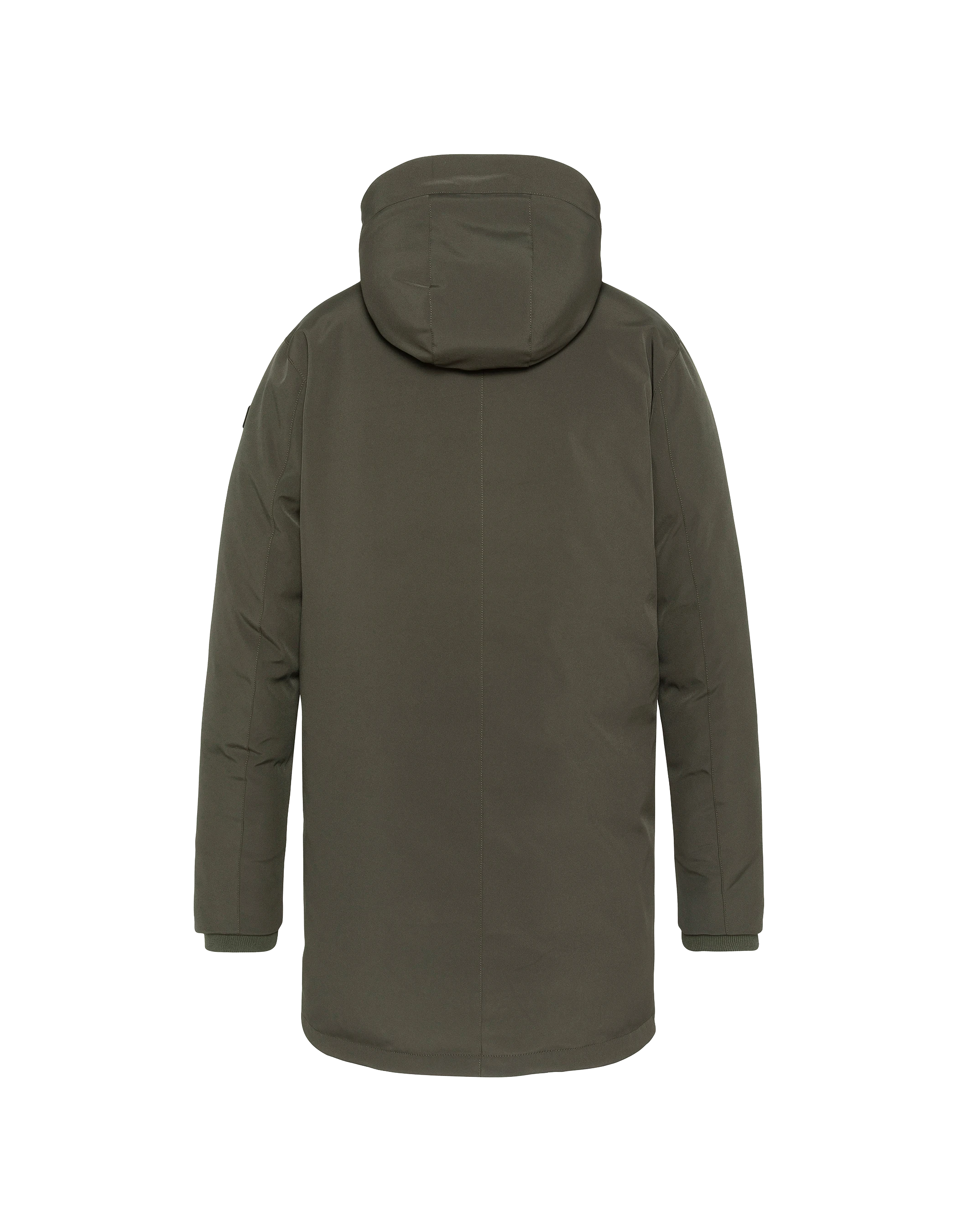 Parka kaki foncé multipoches à capuche-2