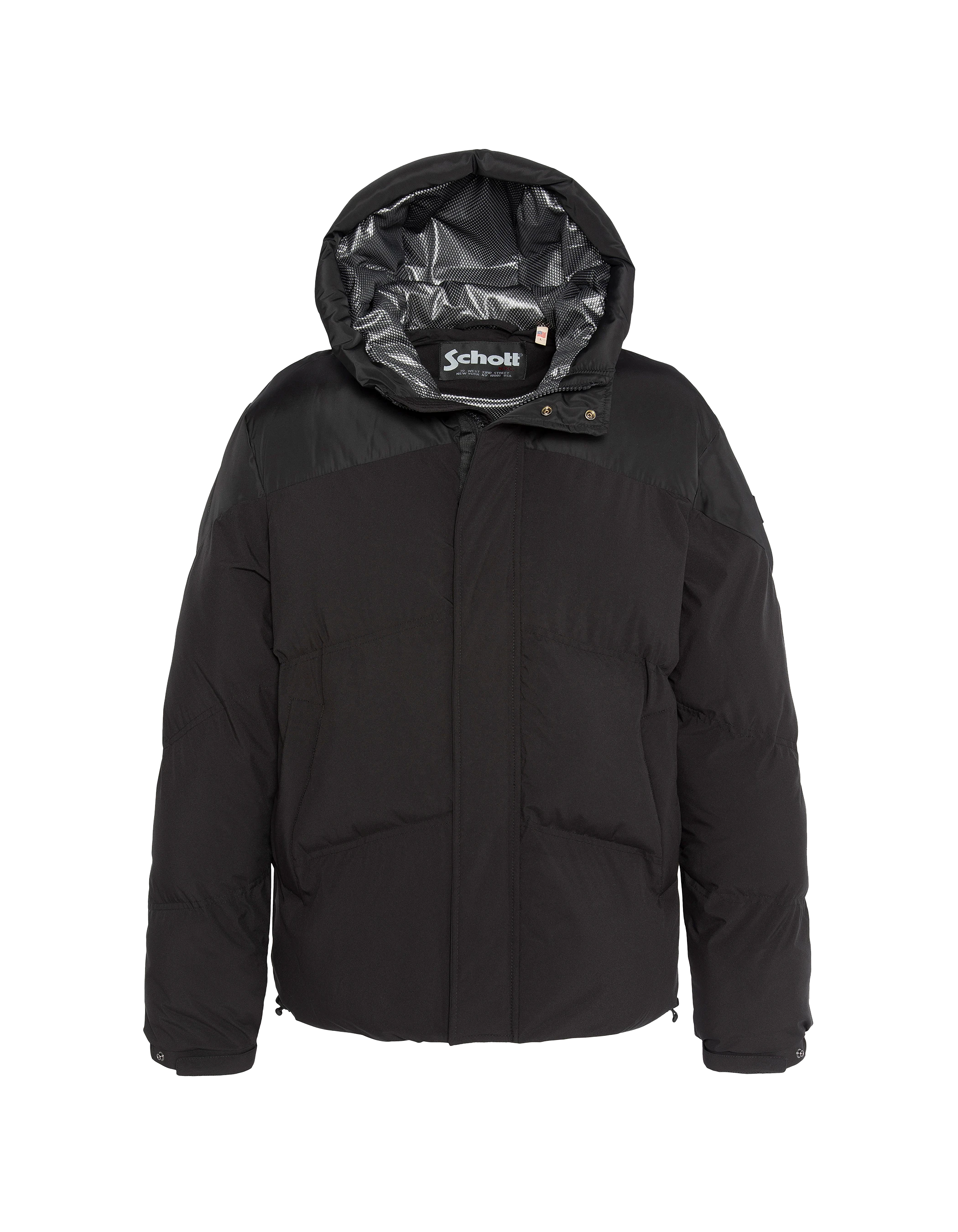 Chaqueta ligera con capucha bicolor-1