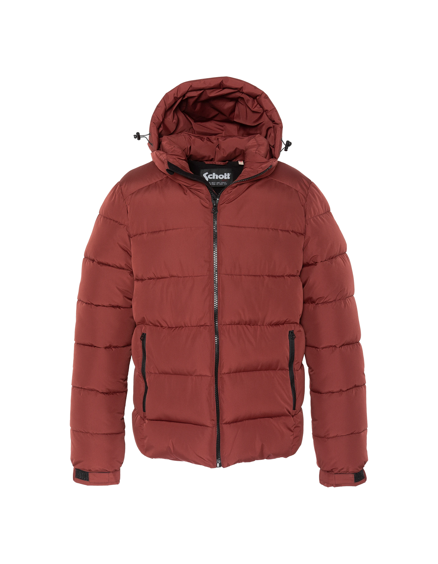 Anorak burdeos con capucha