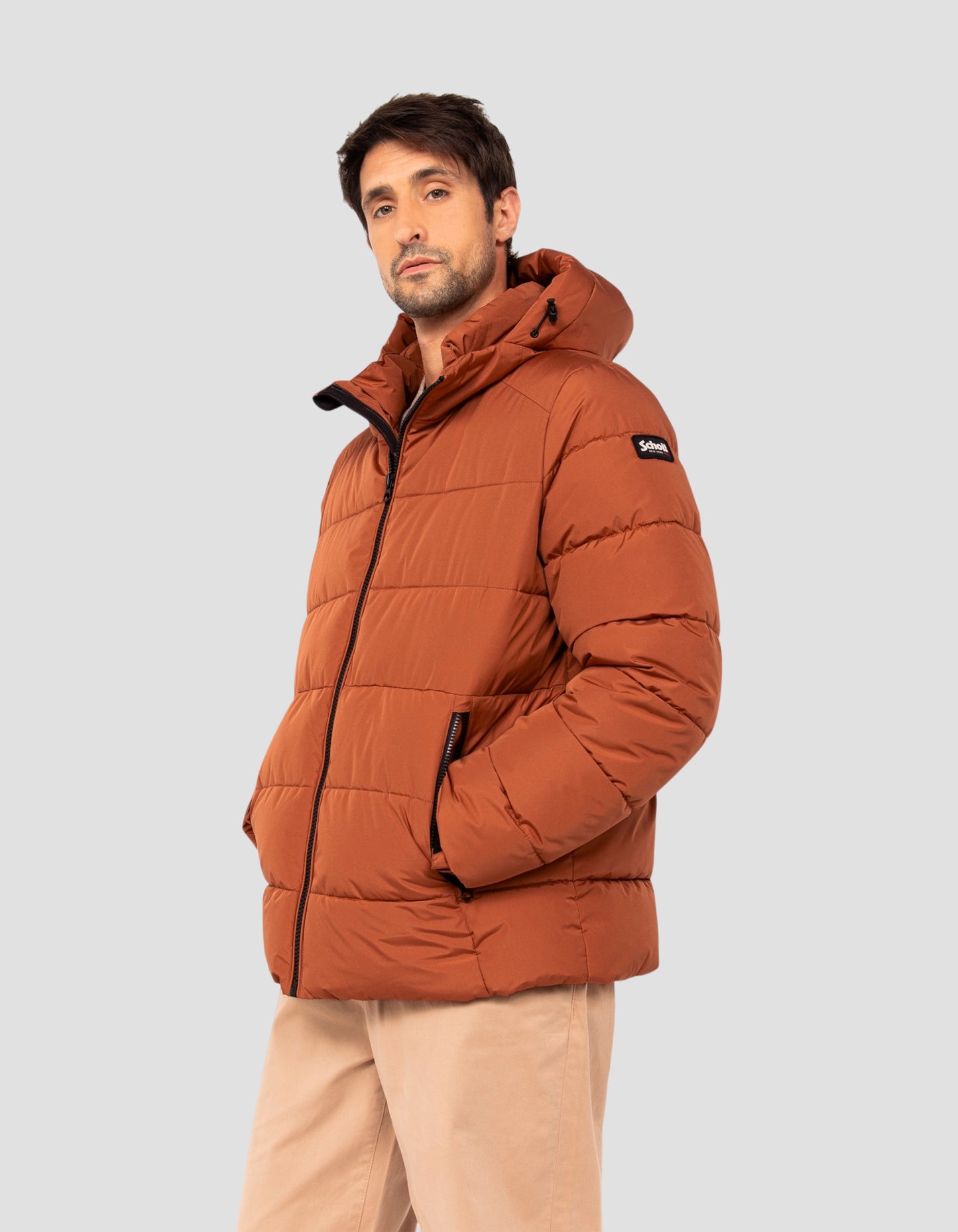 Anorak cobre con capucha