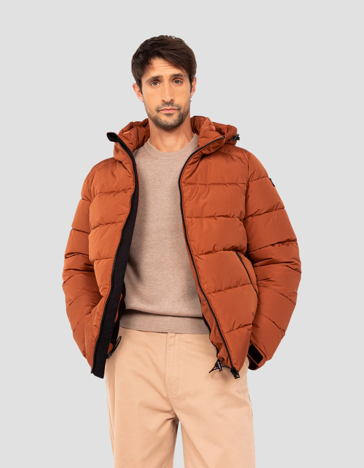 Anorak cobre con capucha