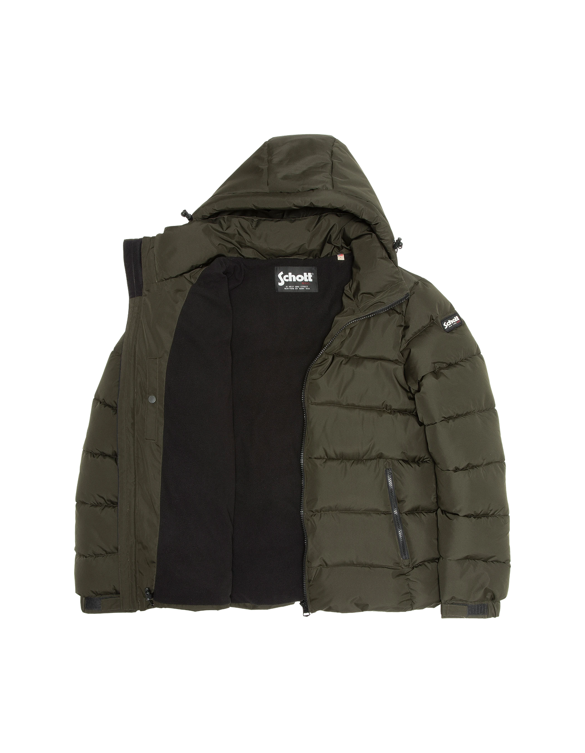 Anorak caqui oscuro con capucha-8