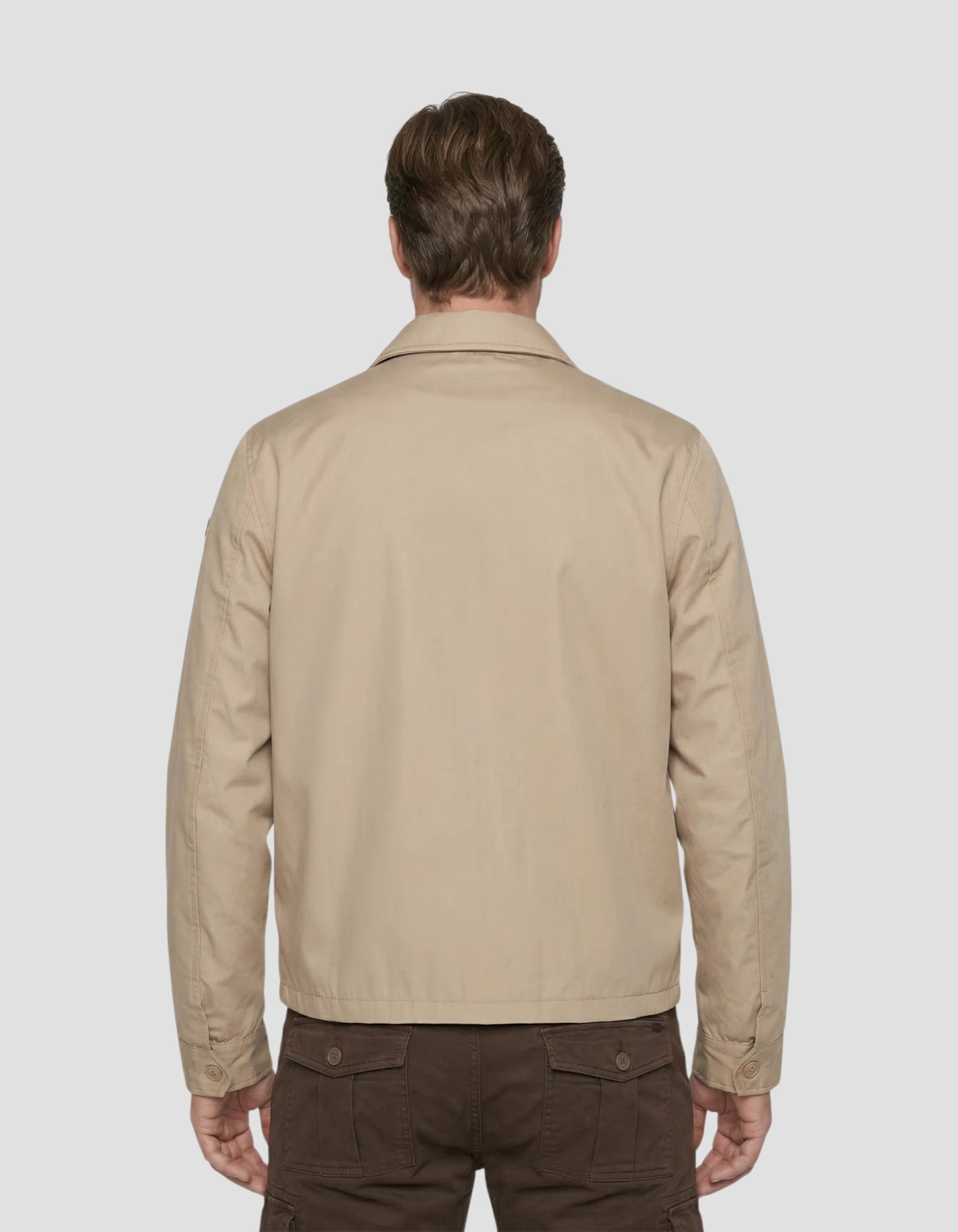 Beige casual jacket-4