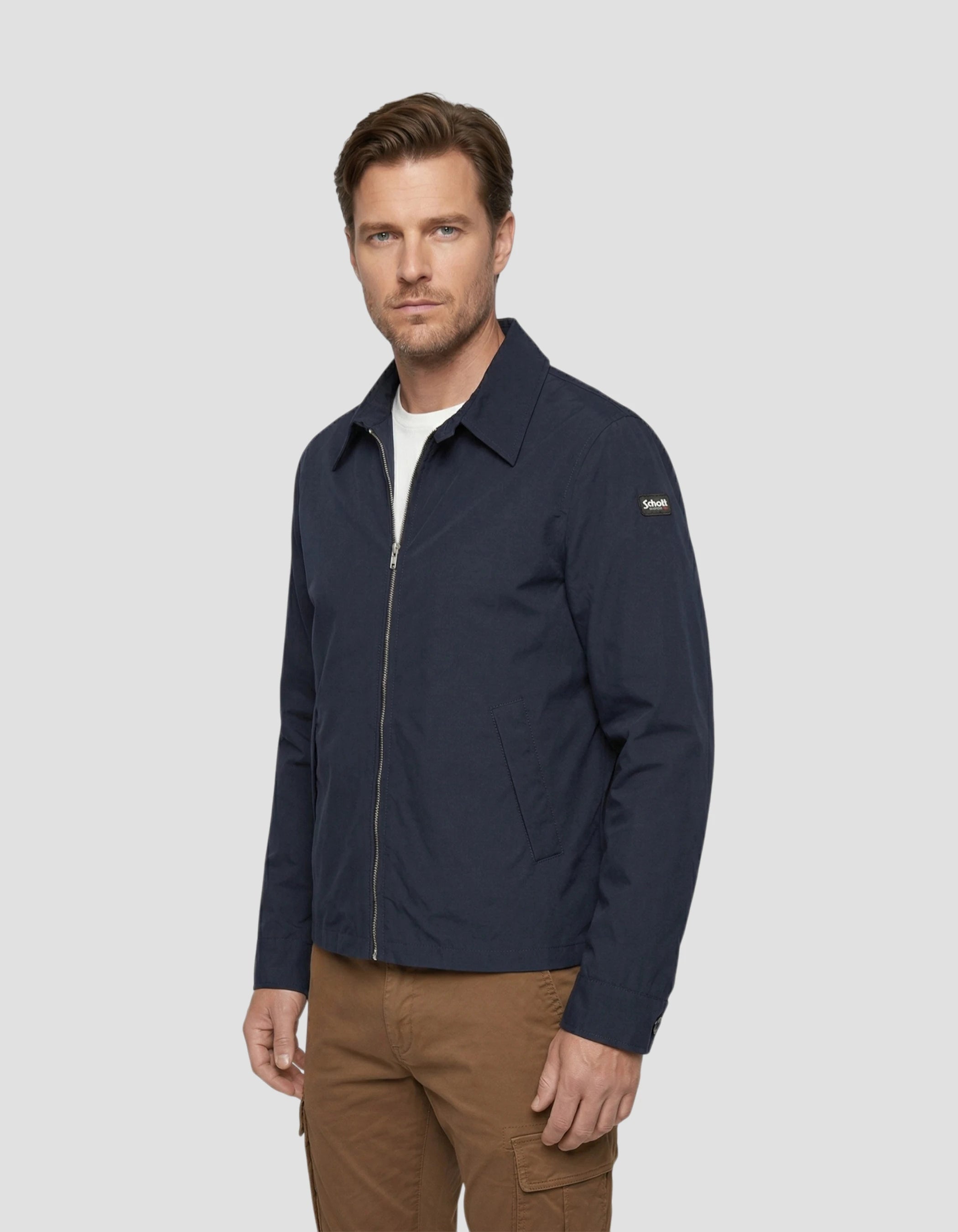 Navy casual jacket - EVANO | Schott NYC®