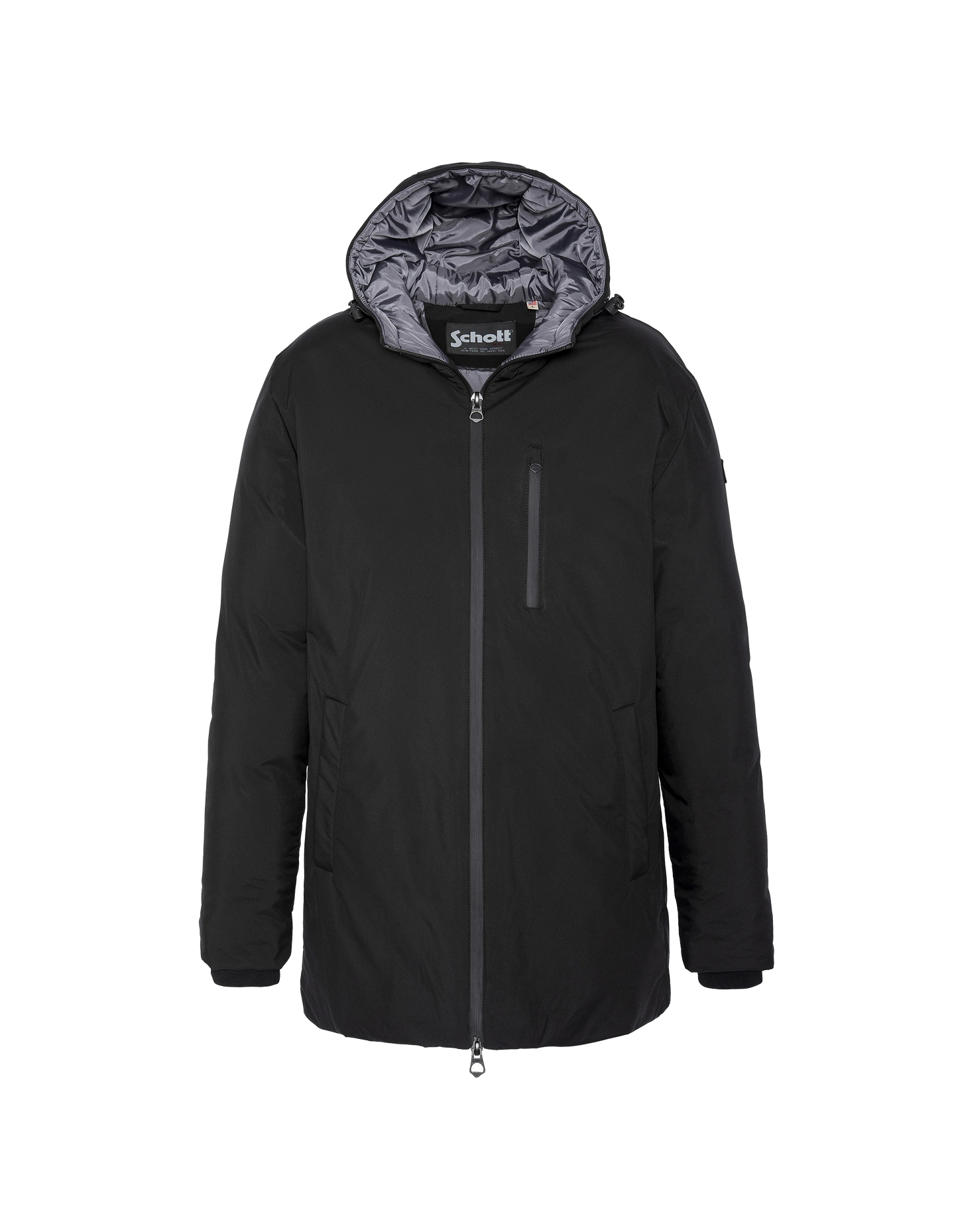 Parka noire longue