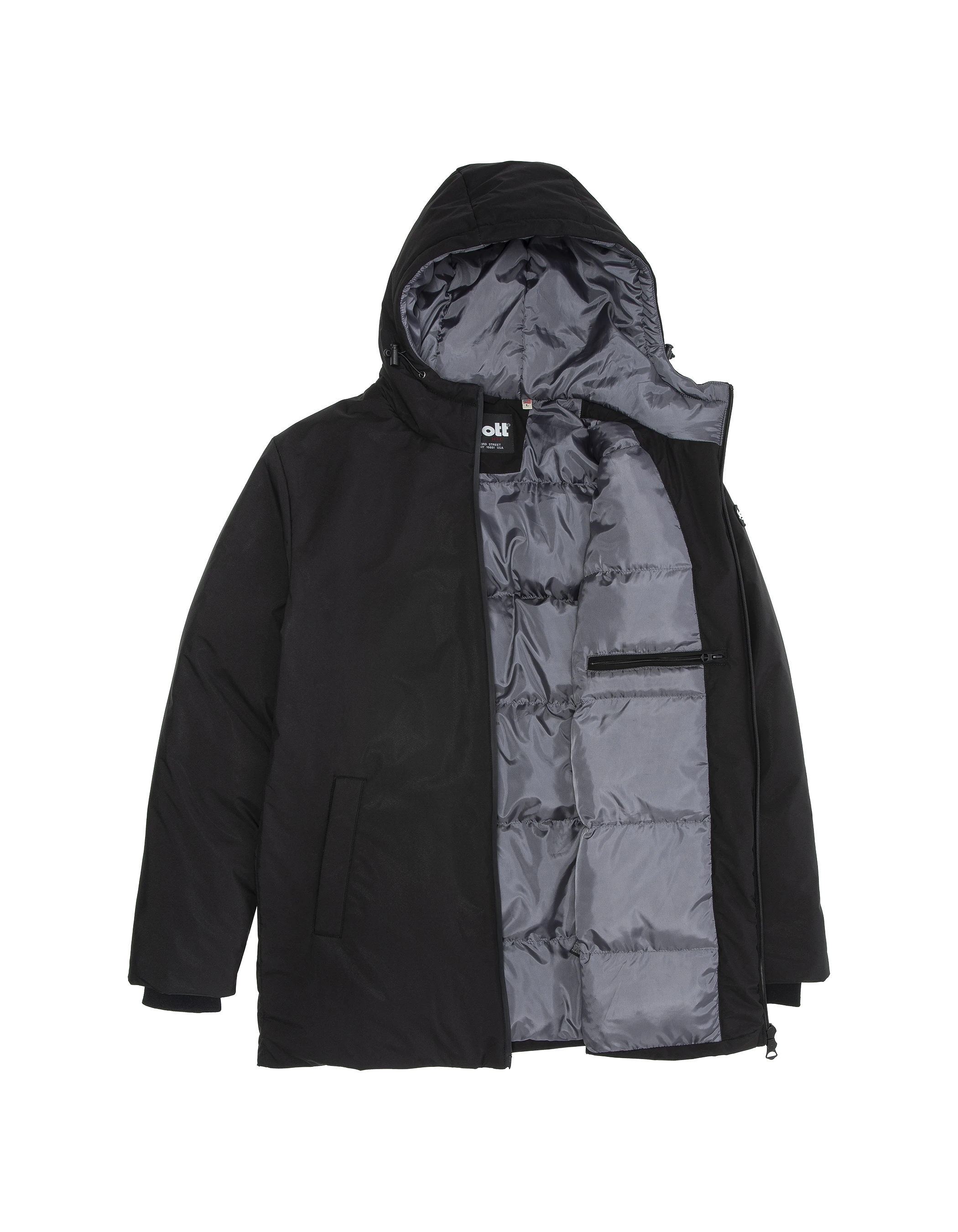 Parka noire longue-9