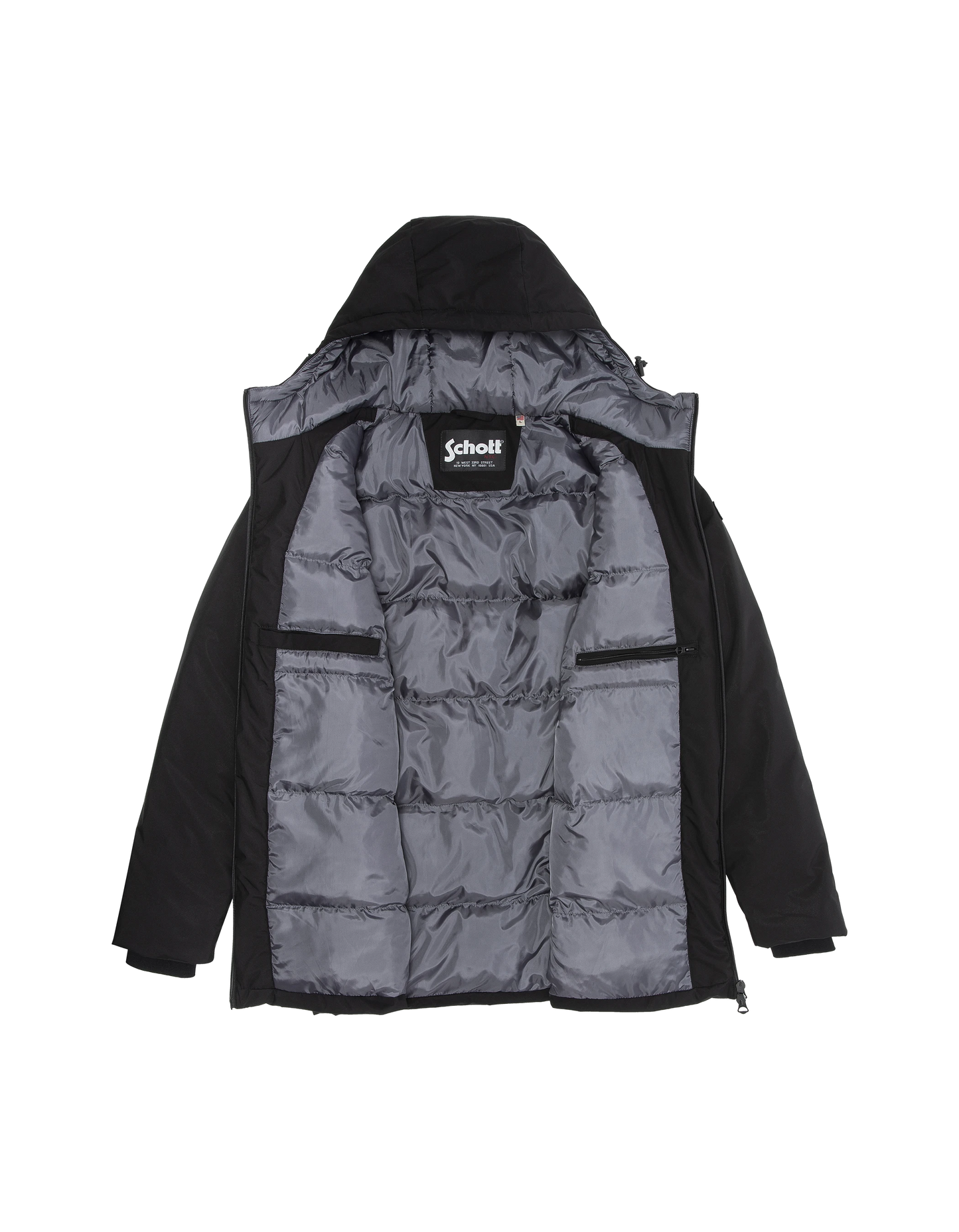 Parka noire longue