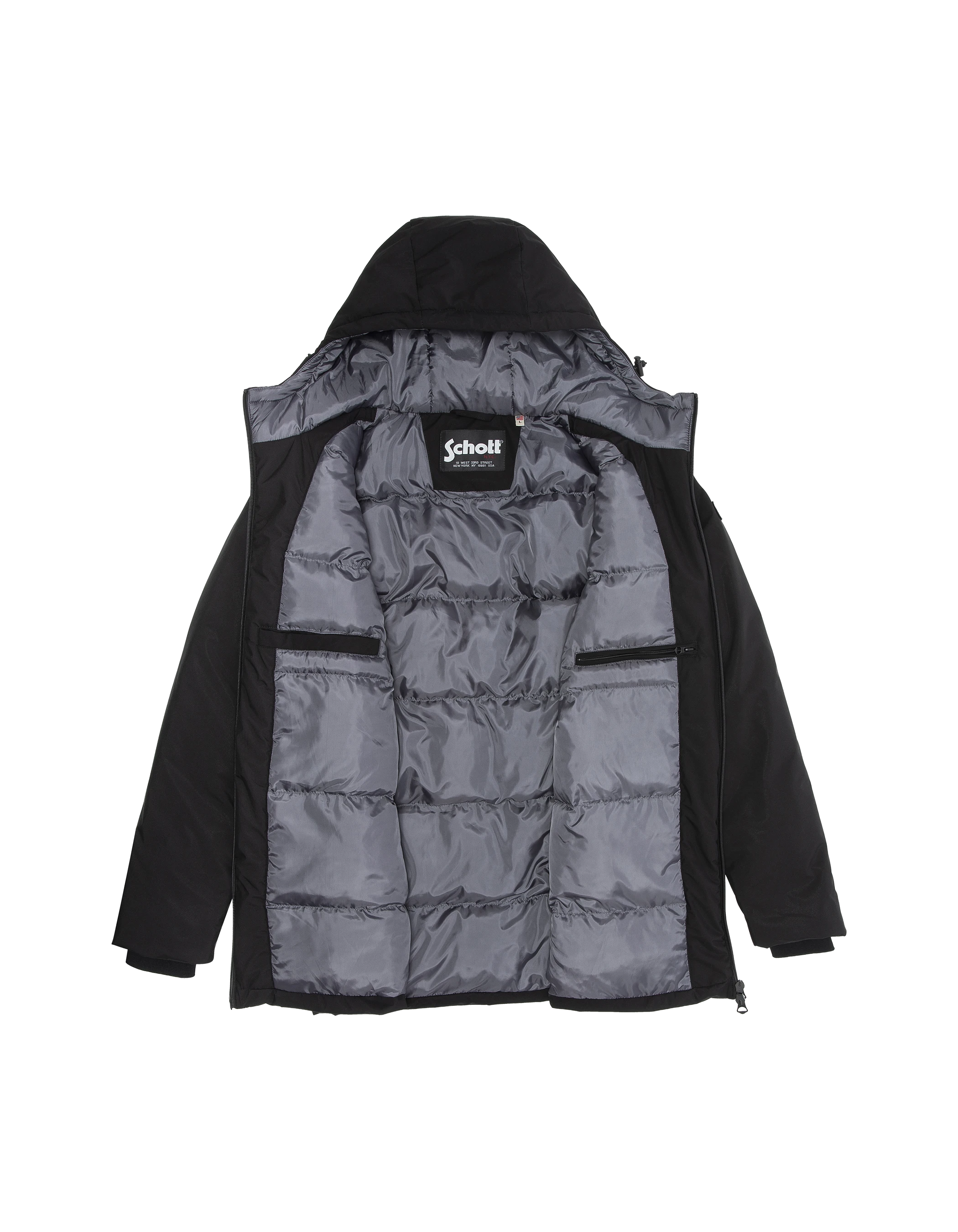 Parka noire longue-10