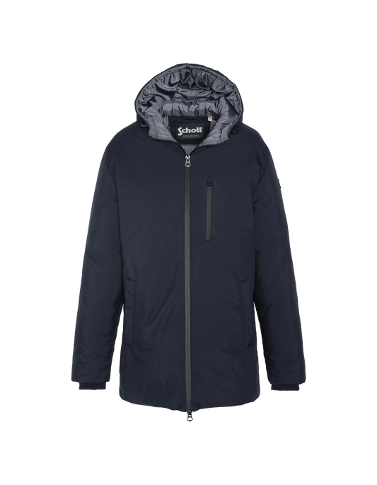 Long Navy Blue Parka