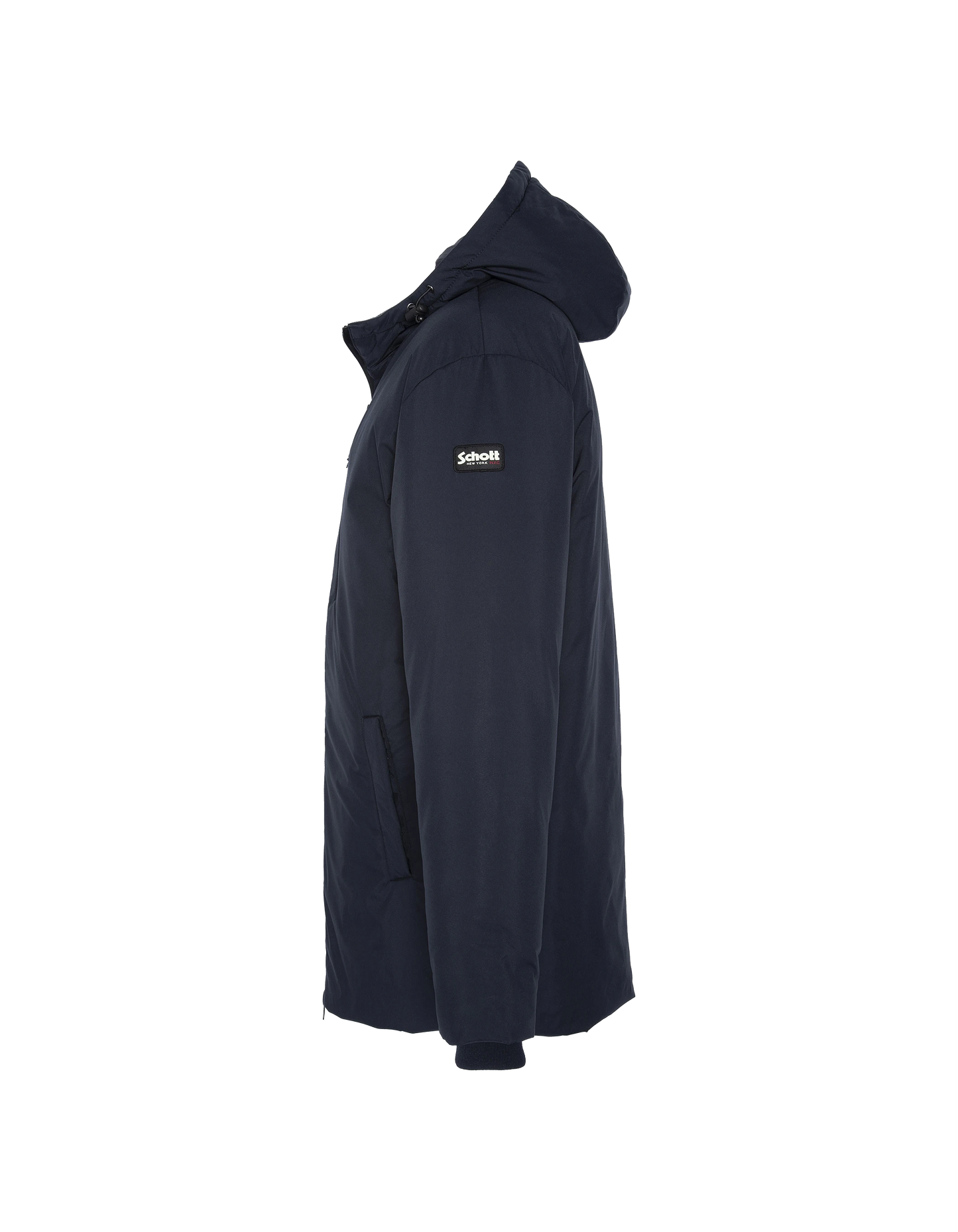 Long Navy Blue Parka