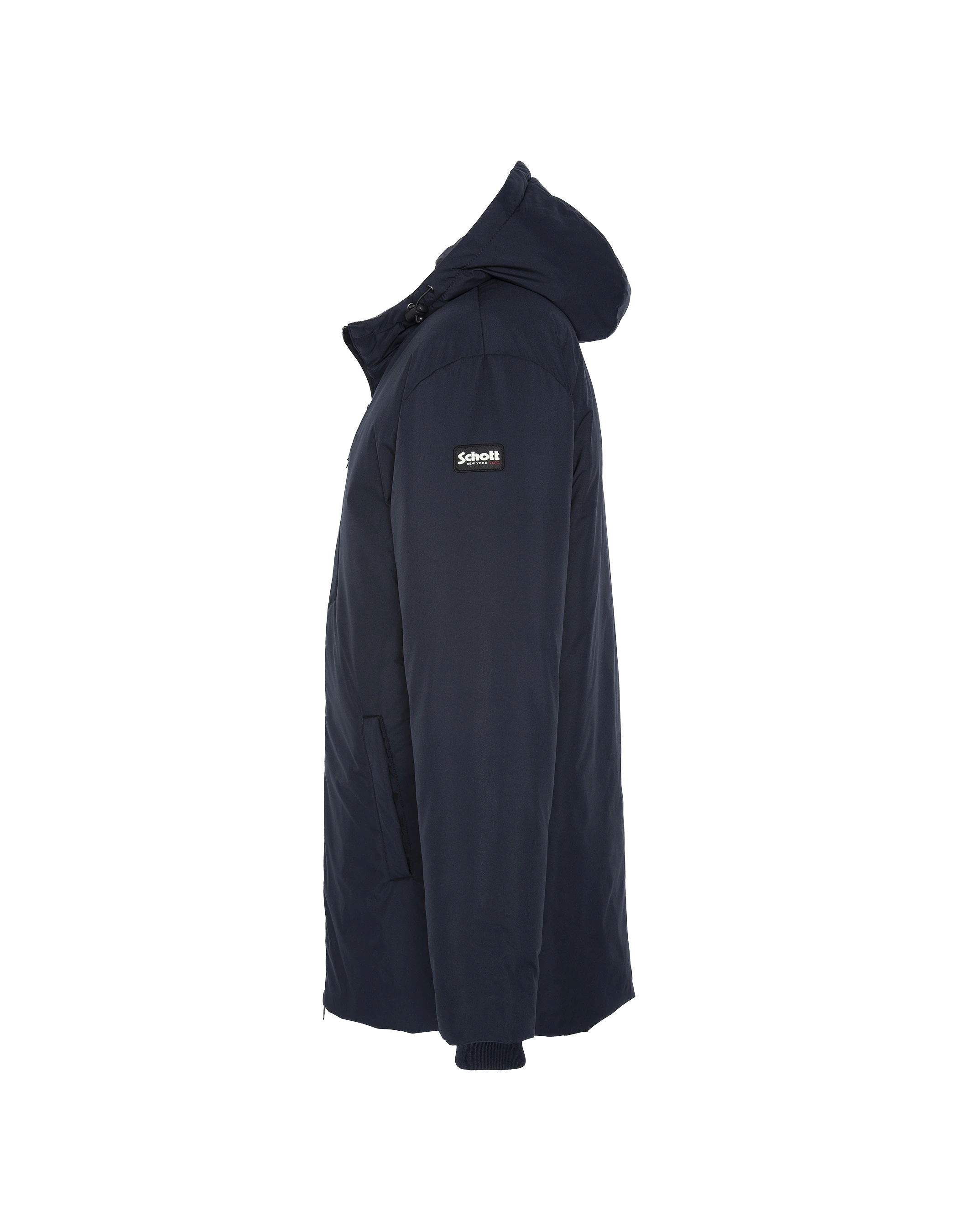 Parka bleu marine longue-3