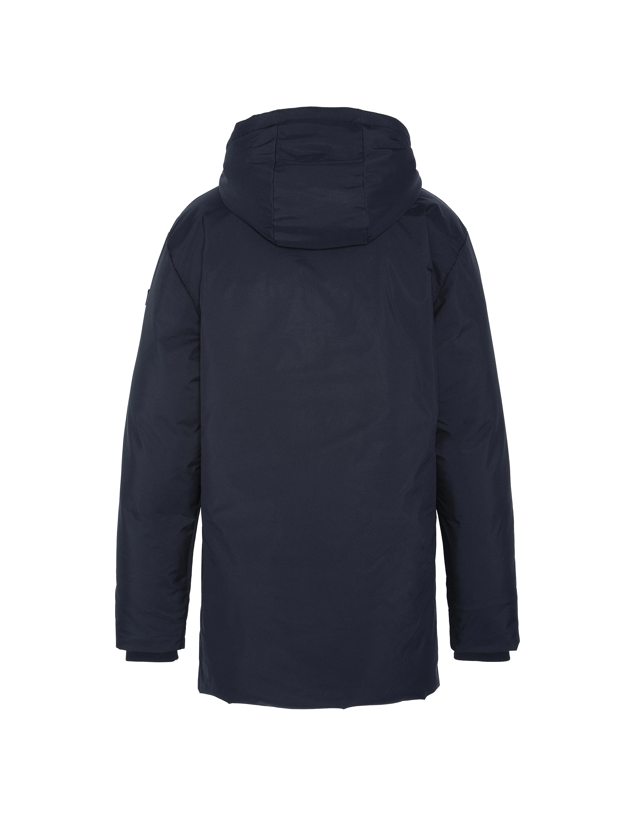 Long Navy Blue Parka-2