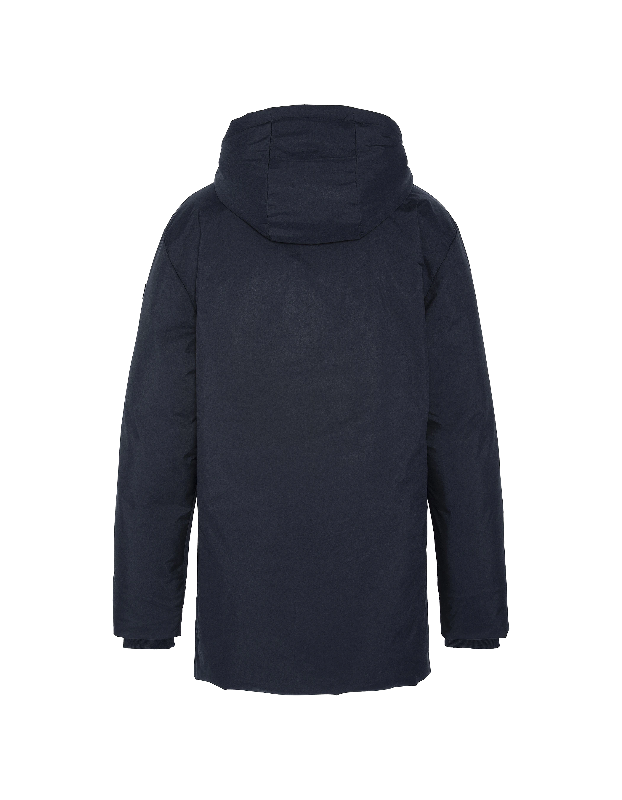 Parka bleu marine longue-2