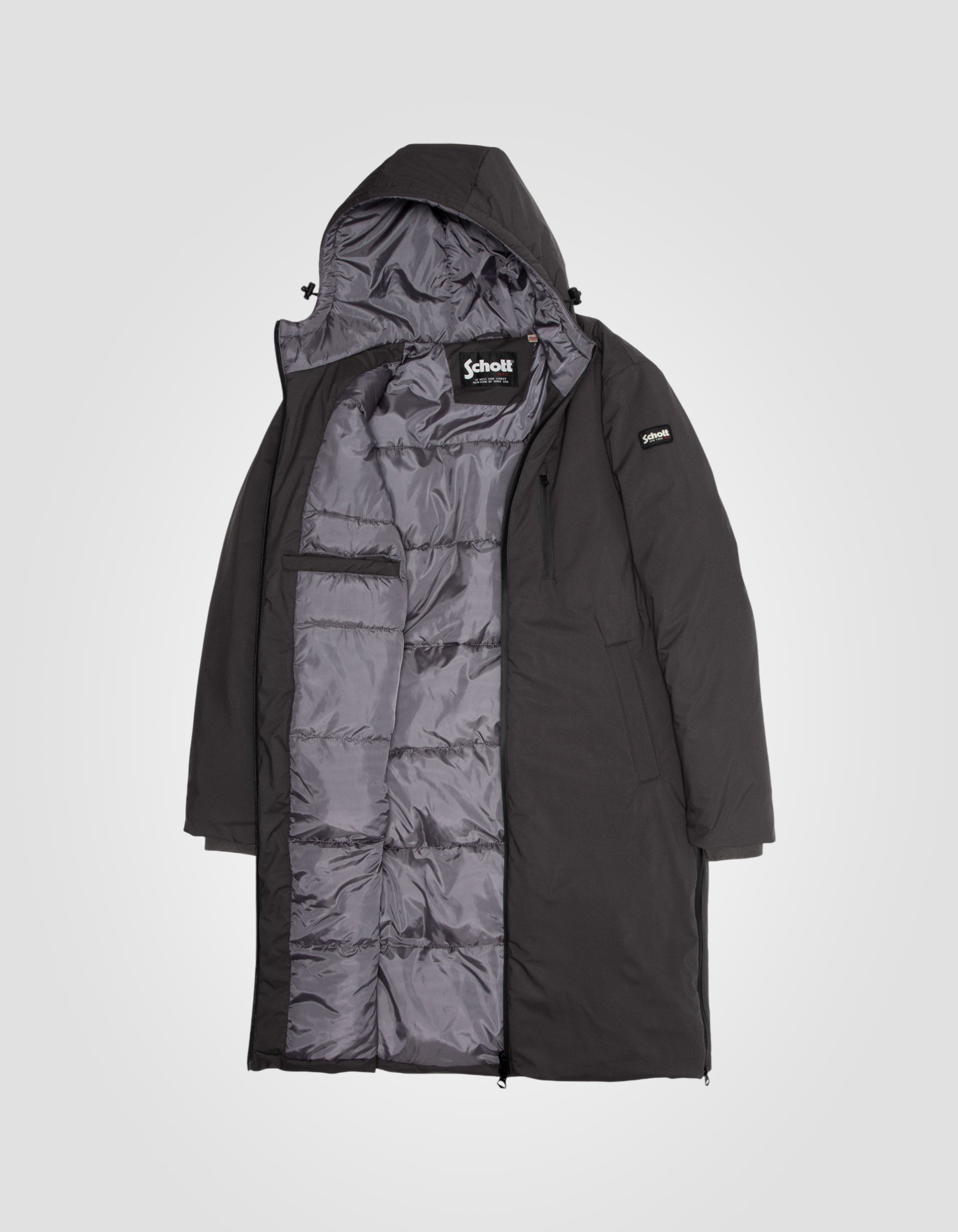Parka antracite extra lungo-4