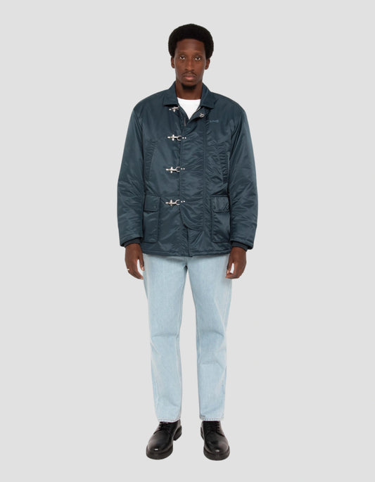 Veste pompier bleu marine avec fermeture crochets