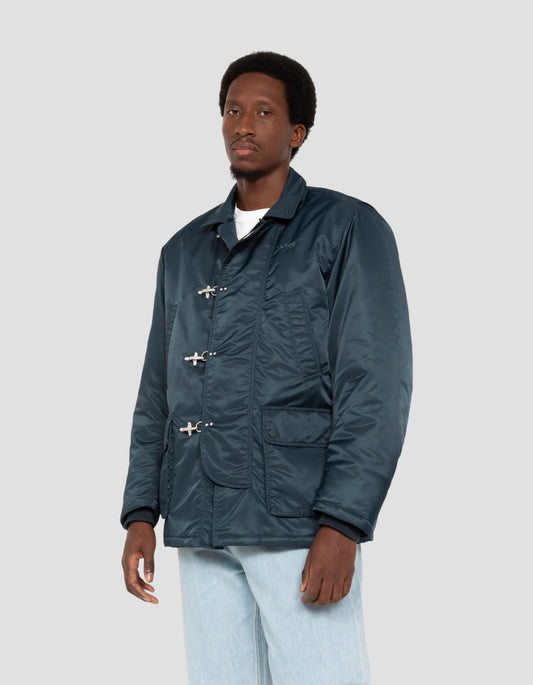 Veste pompier bleu marine avec fermeture crochets
