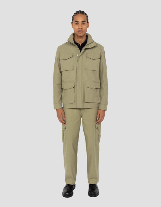 Veste de combat multipoches kaki clair
