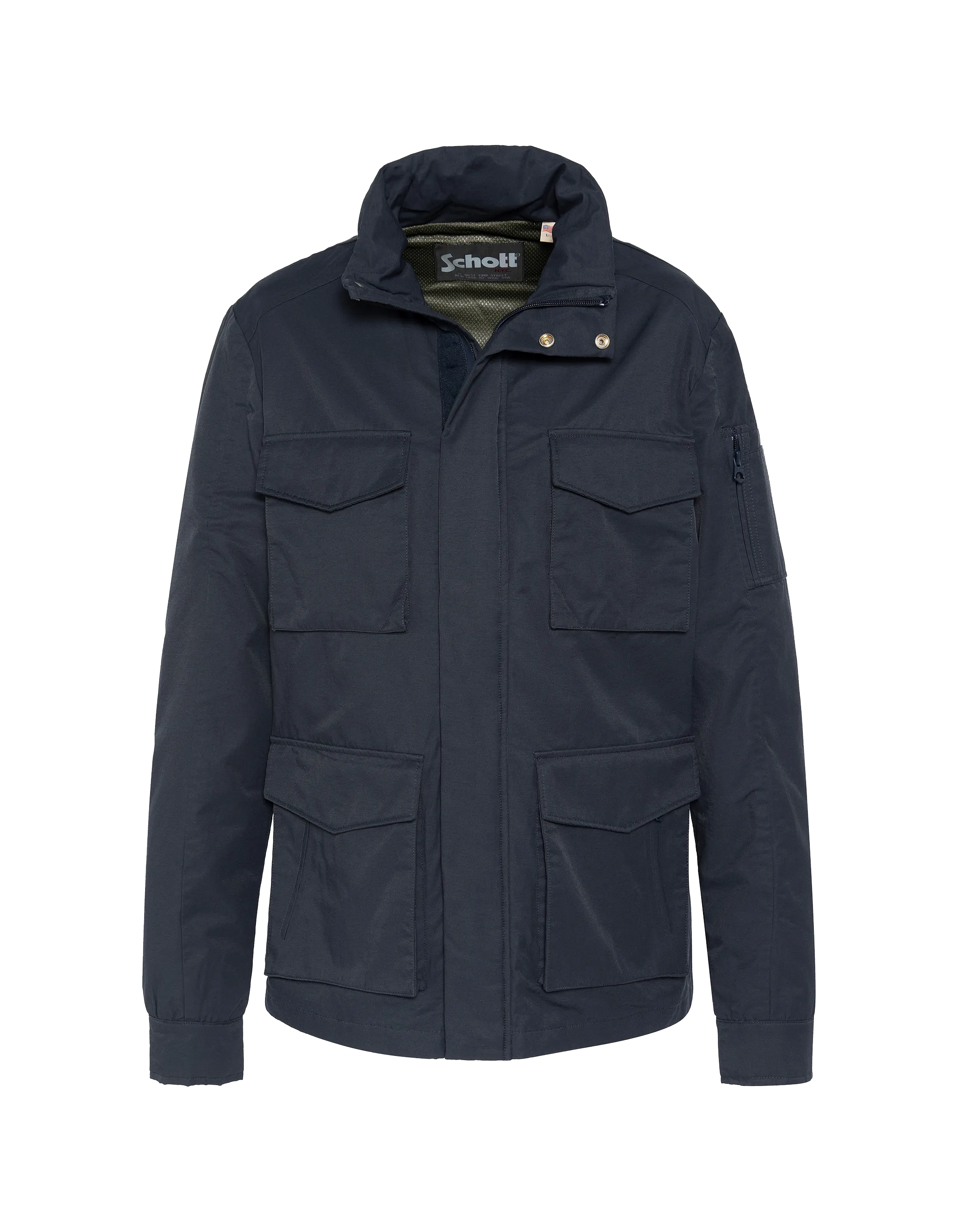 Multi-pocket field navy jacket - FOLSOM | Schott NYC® Multi-pocket field navy jacket - FOLSOM | Schott NYC®