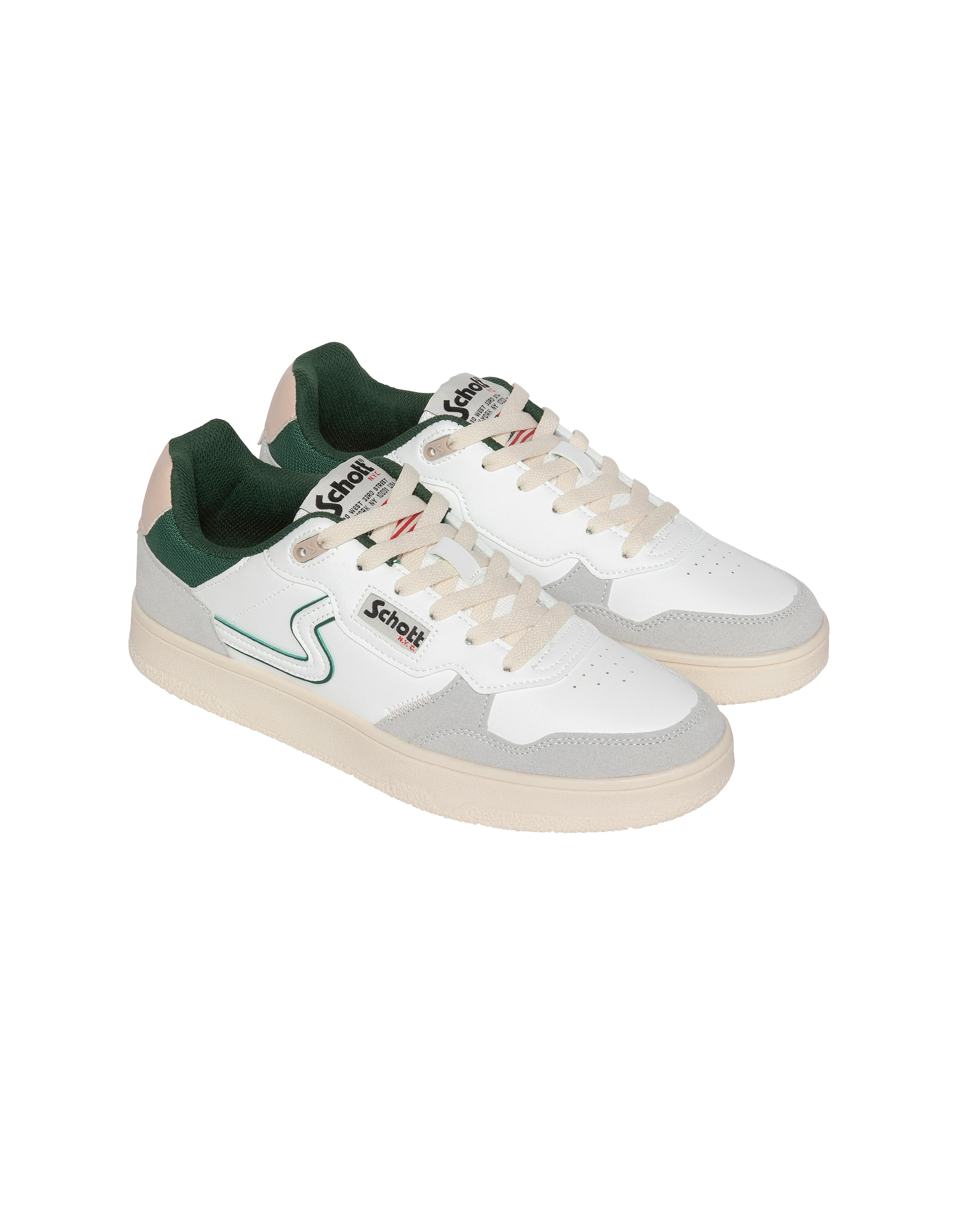 Darcy White und Green Darcy Sneakers-1