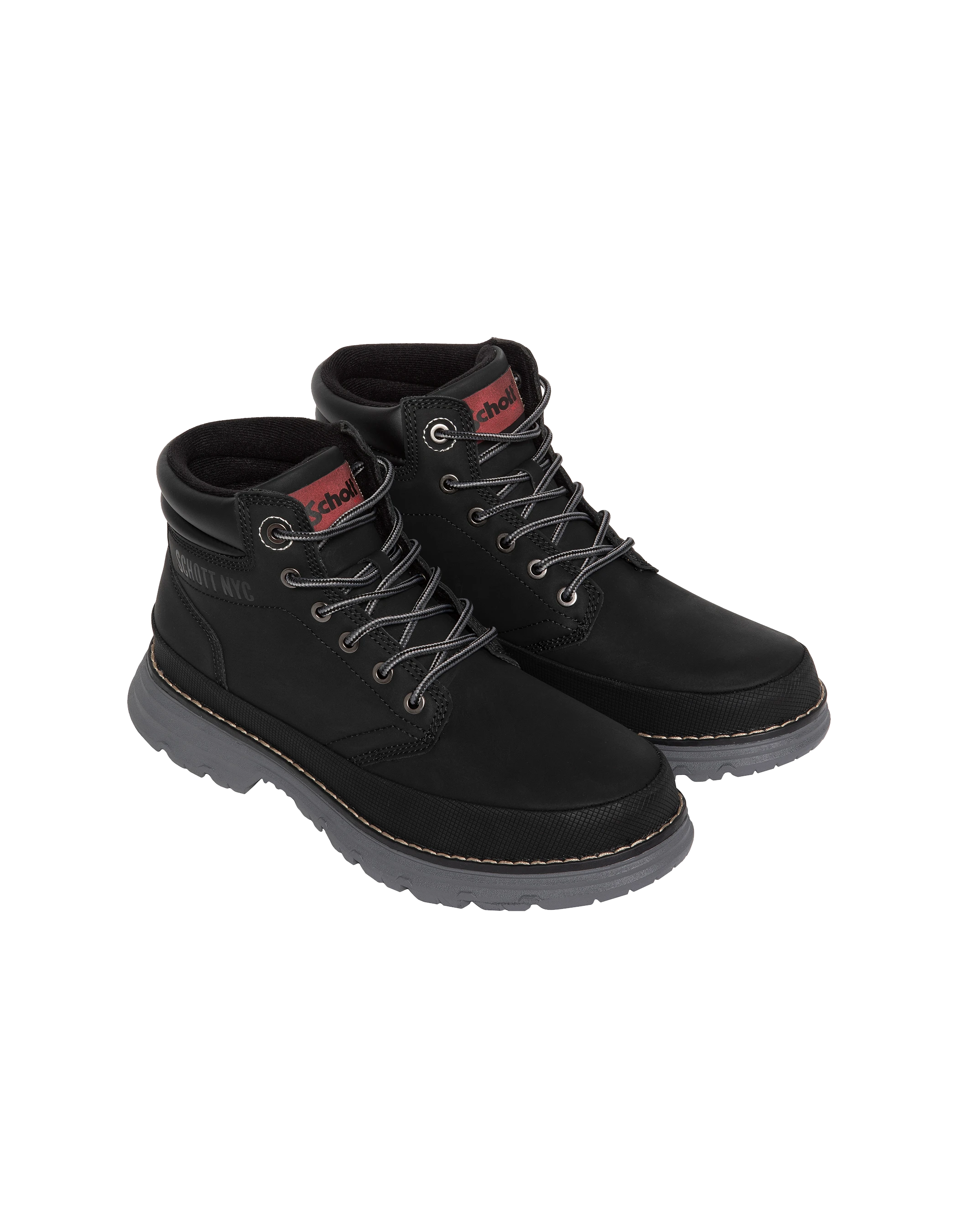 Boots noires montantes outdoor-1